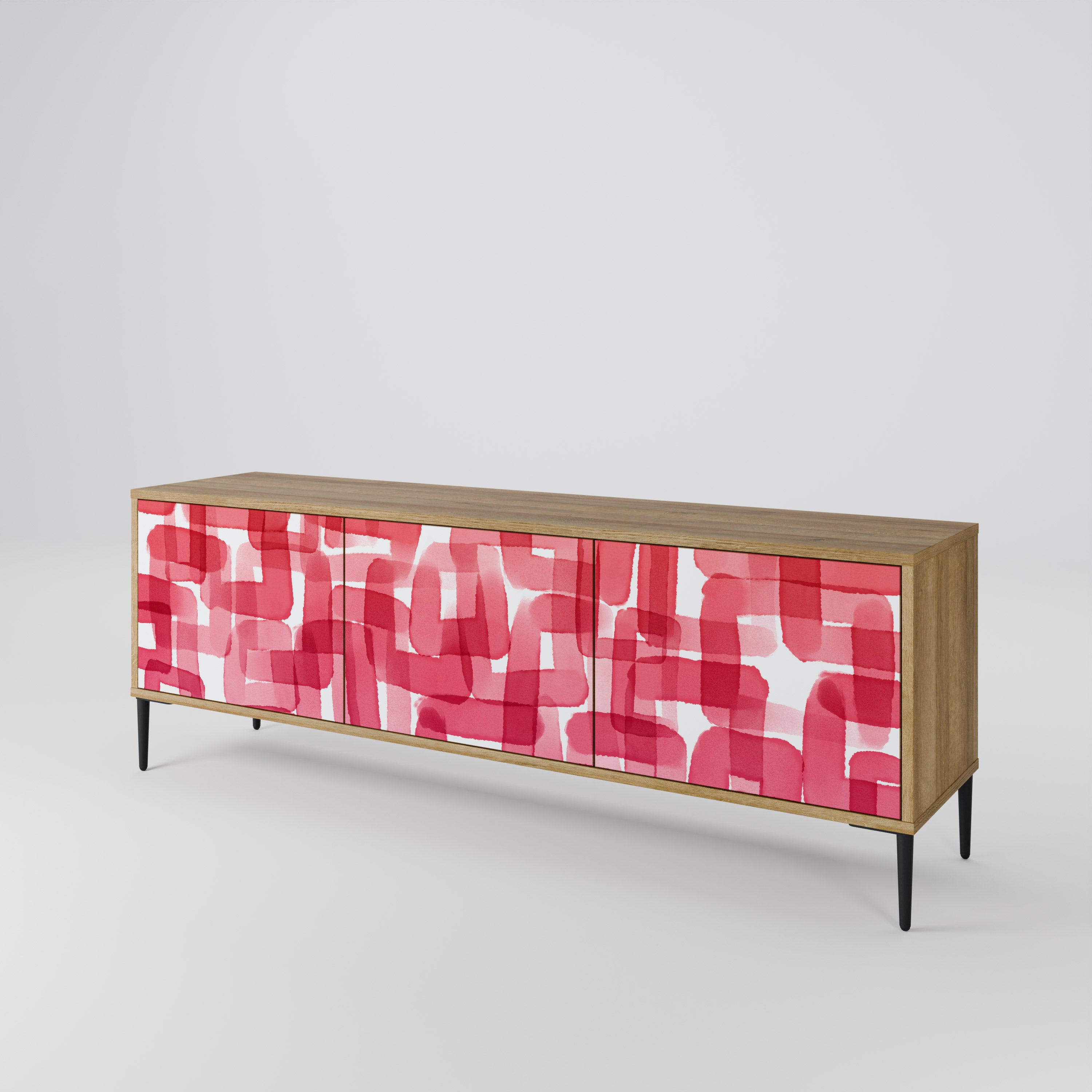 KALEIDOSCOPIC CUBISM Mueble de TV de 3 Puertas