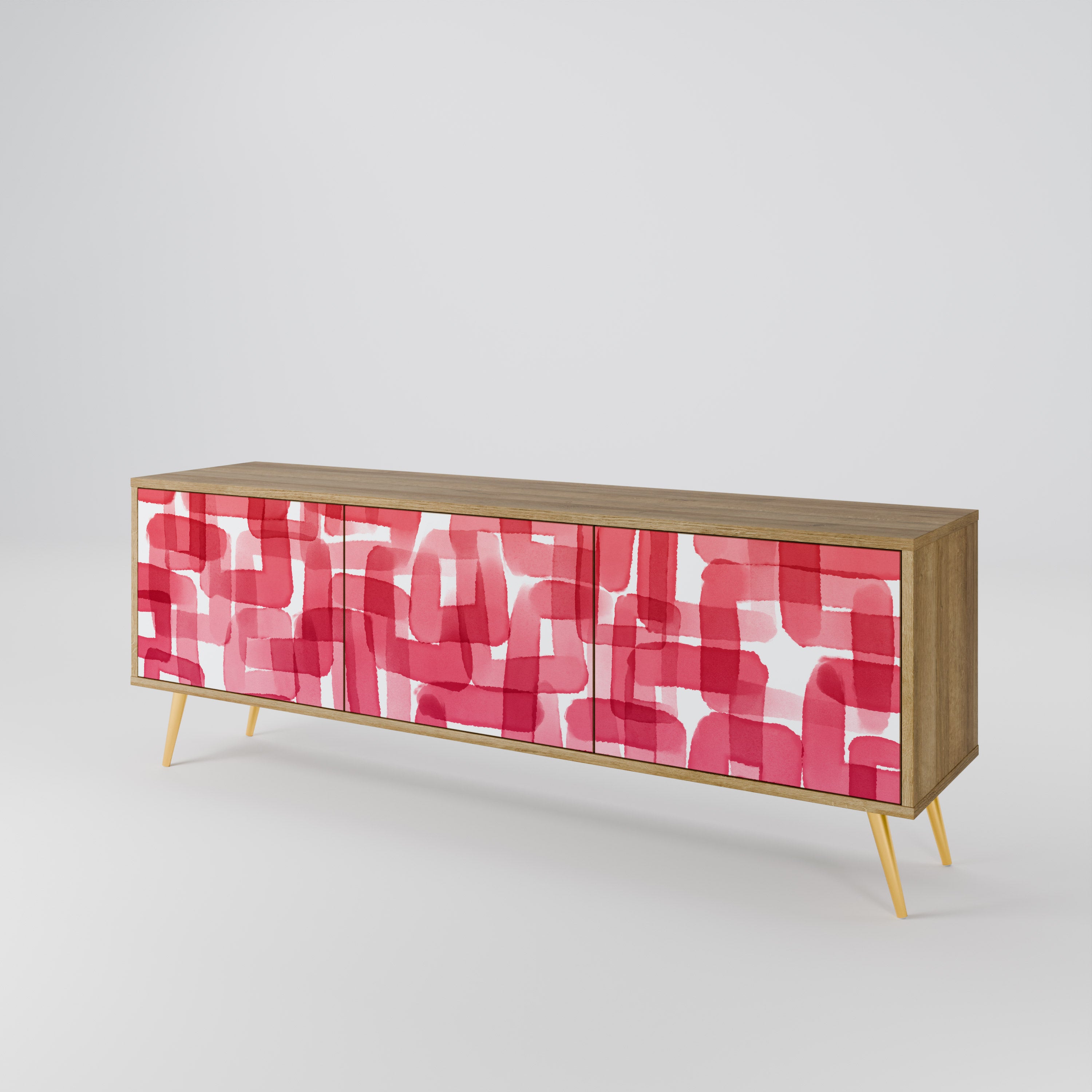 KALEIDOSCOPIC CUBISM Mueble de TV de 3 Puertas