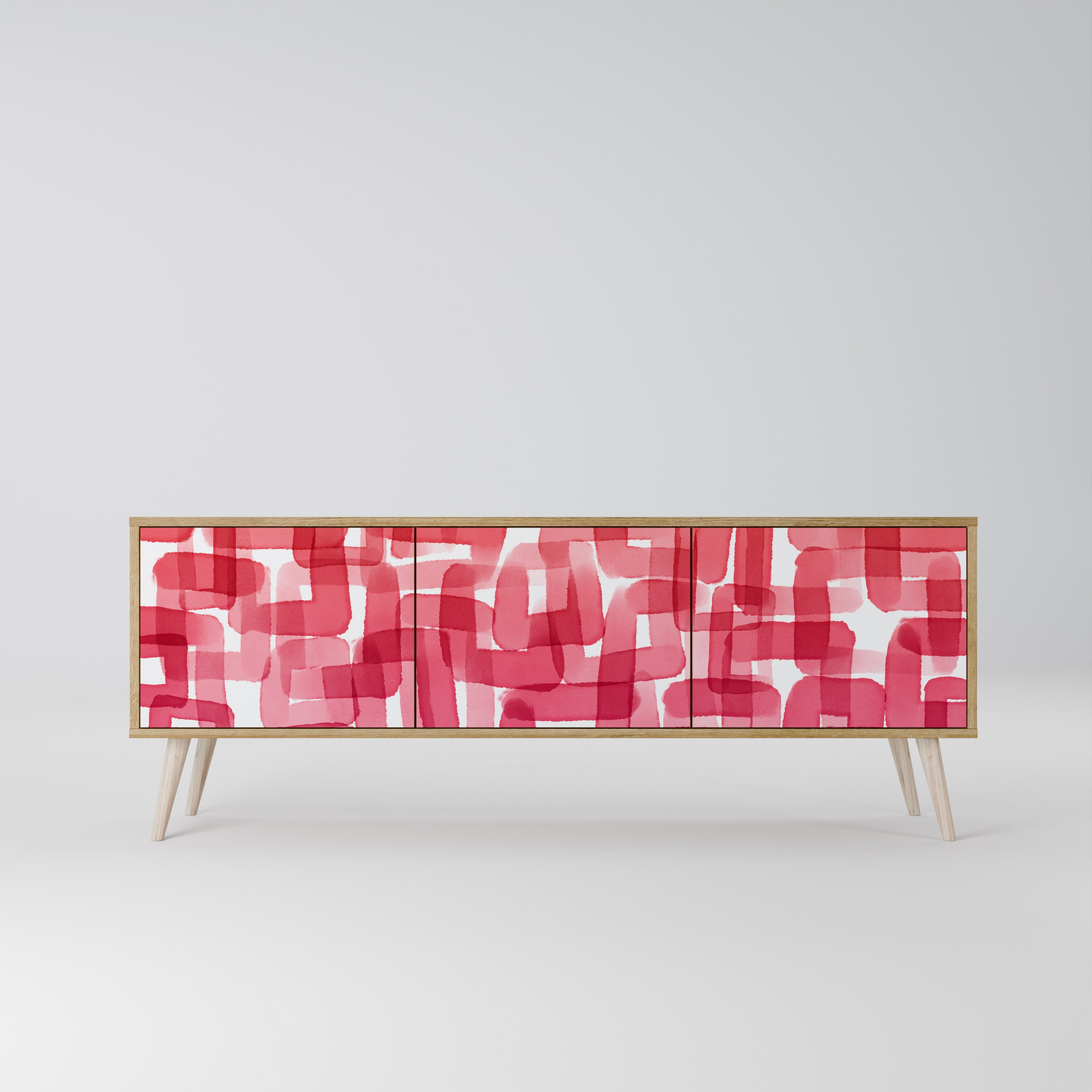 KALEIDOSCOPIC CUBISM Mueble de TV de 3 Puertas
