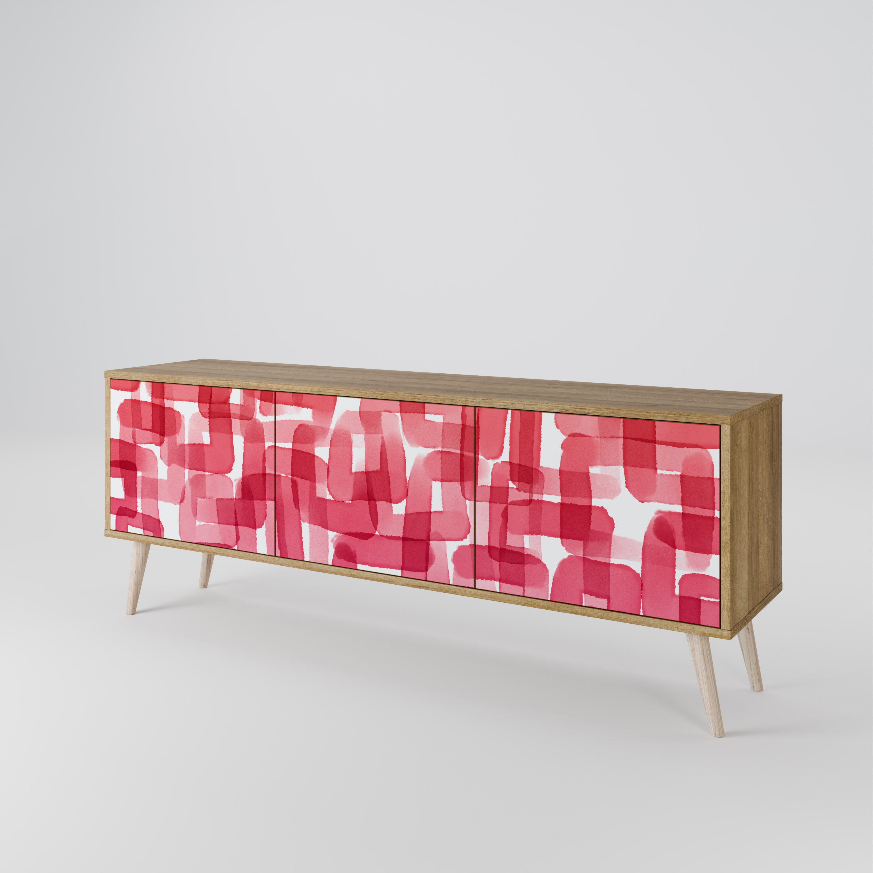 KALEIDOSCOPIC CUBISM Mueble de TV de 3 Puertas
