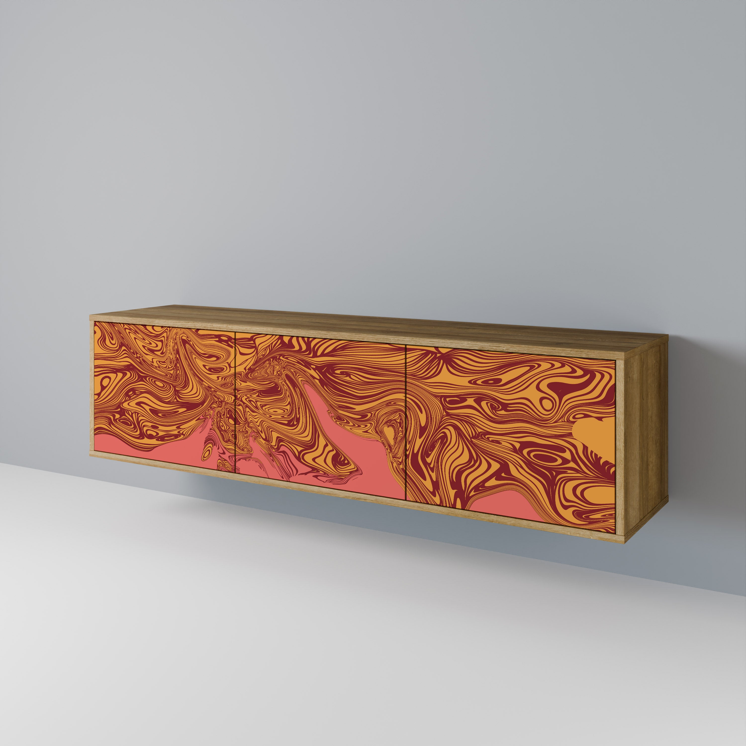 FLOATING THOUGHTS Mueble de TV de 3 Puertas