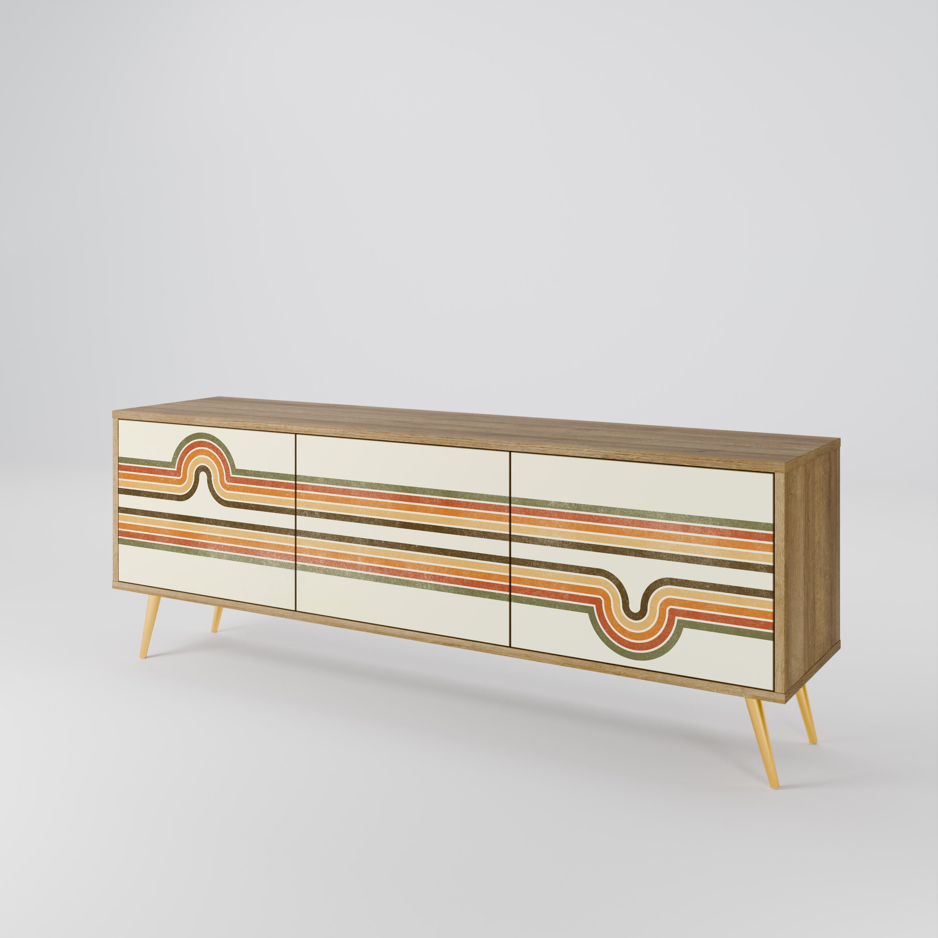EXCEPTIONAL STREAM Mueble de TV de 3 Puertas