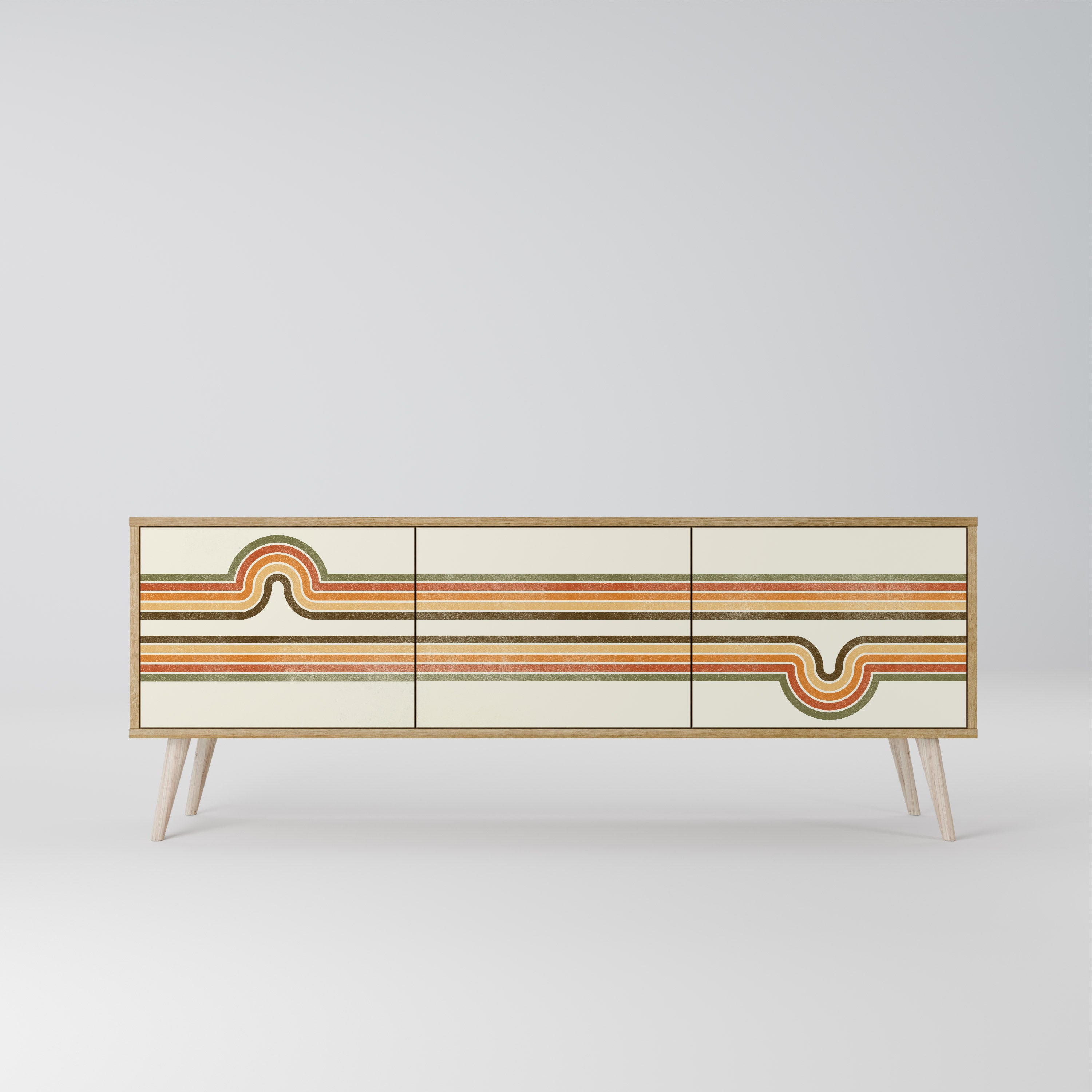 EXCEPTIONAL STREAM Mueble de TV de 3 Puertas