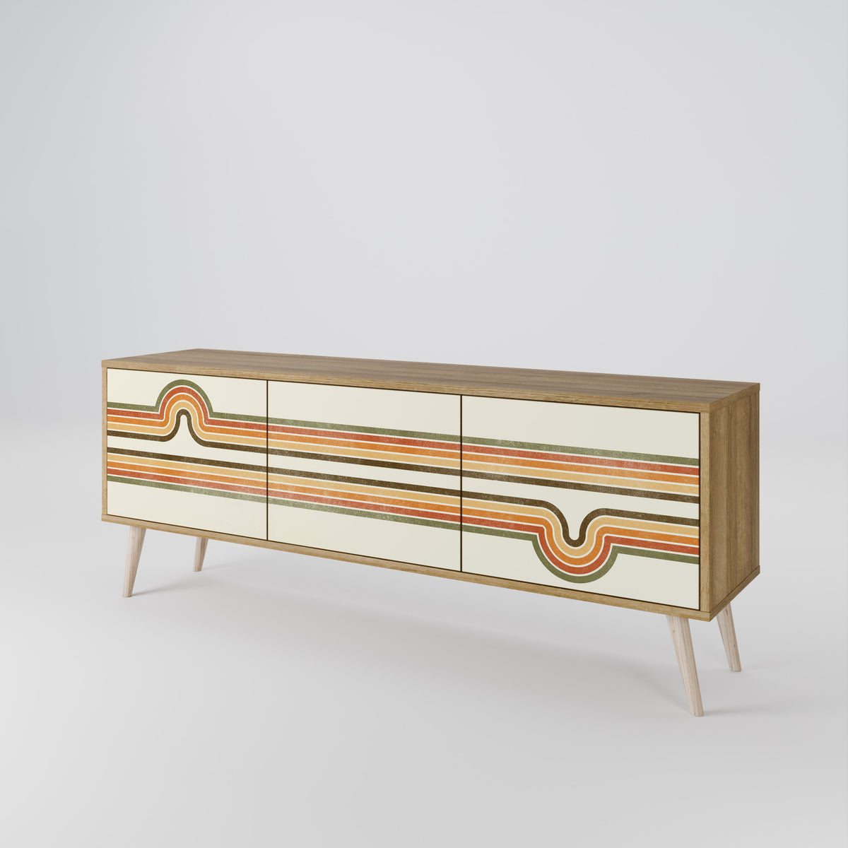 EXCEPTIONAL STREAM 3-türiges TV-Lowboard