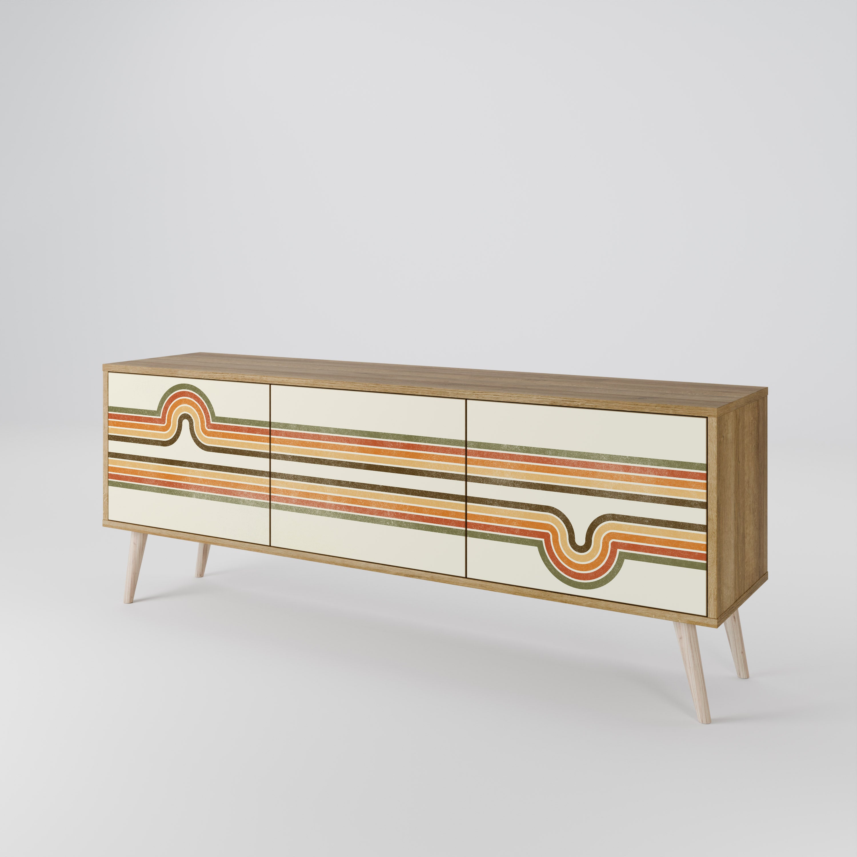 EXCEPTIONAL STREAM Mueble de TV de 3 Puertas