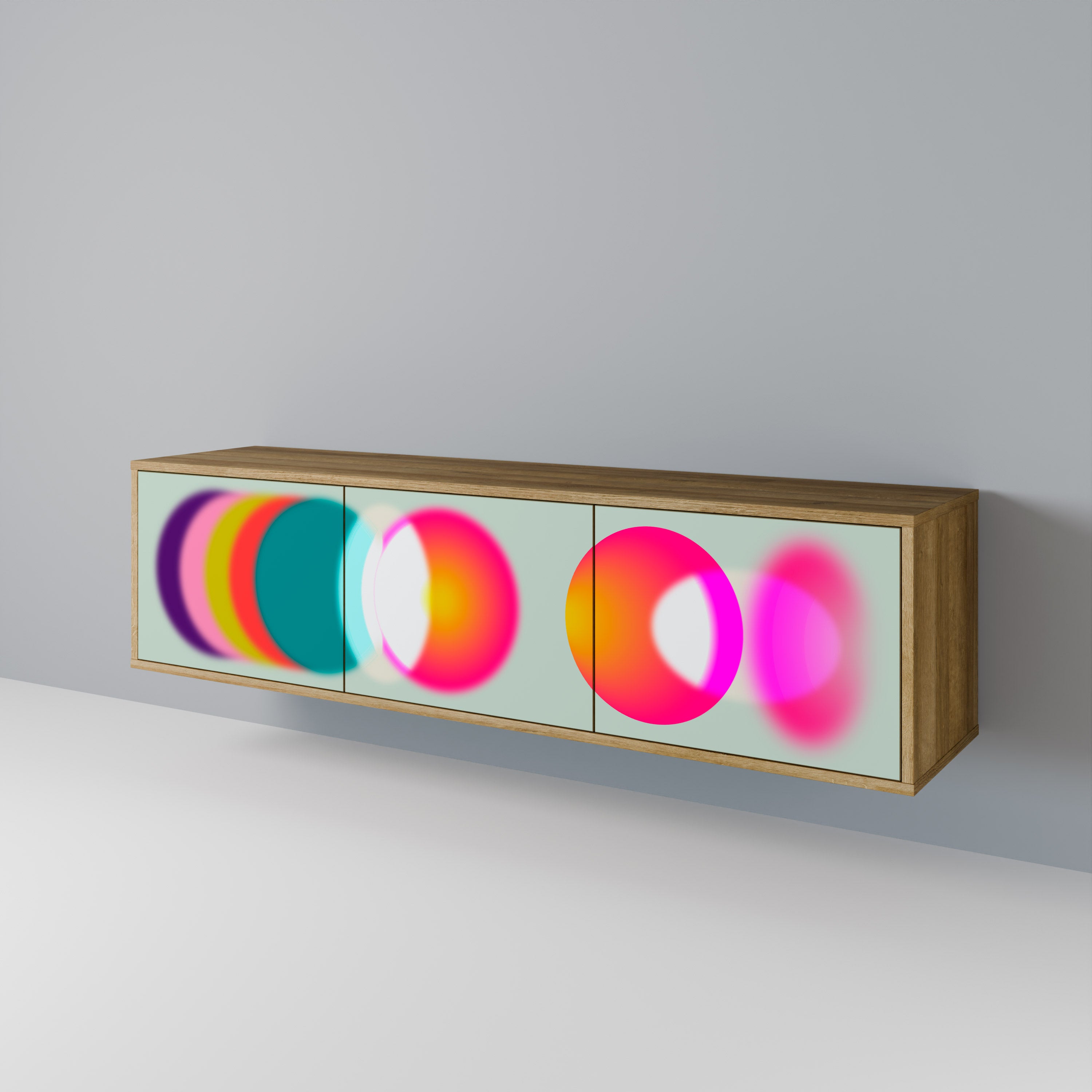 SYMPHONY OF COLORS Mueble de TV de 3 Puertas