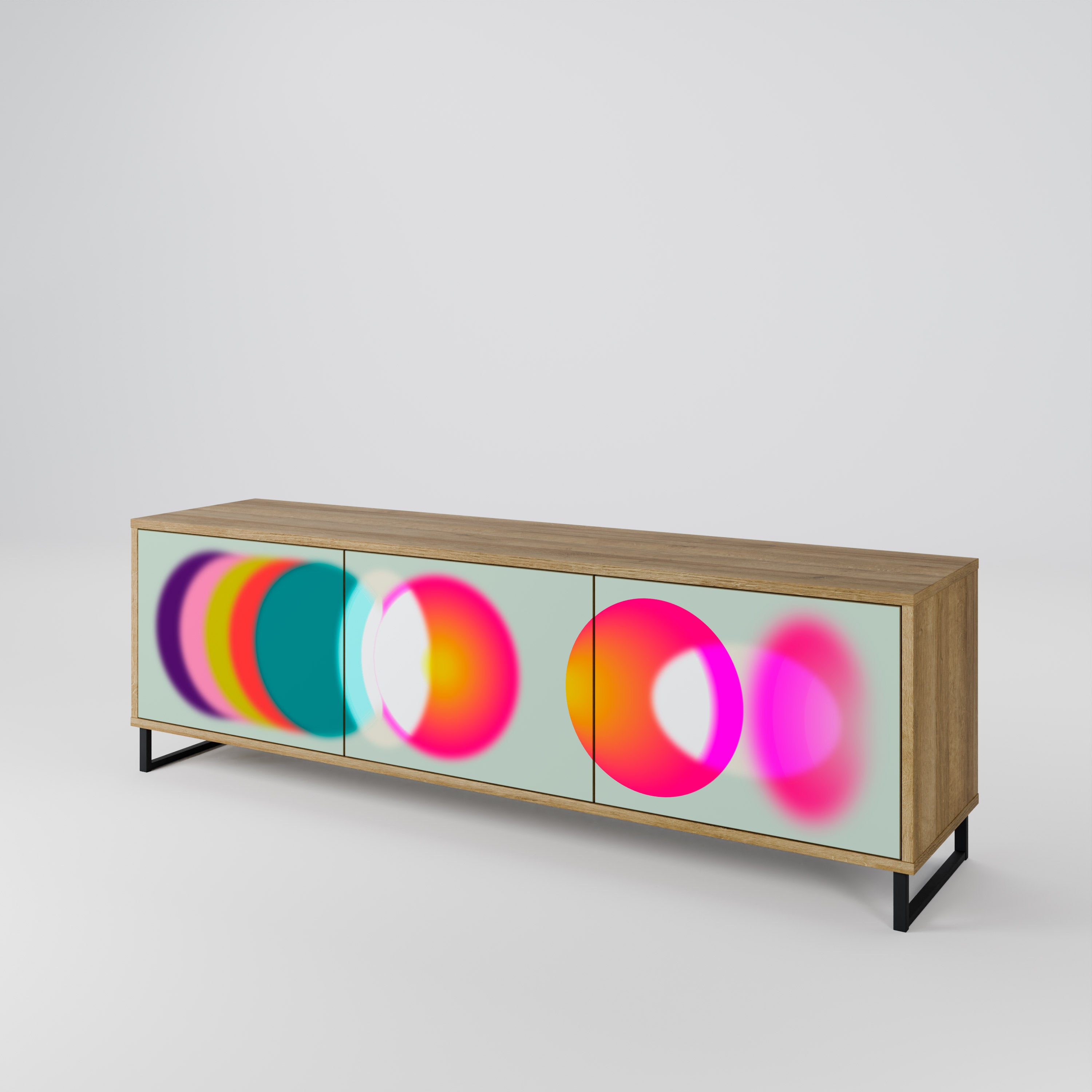 SYMPHONY OF COLORS Mueble de TV de 3 Puertas