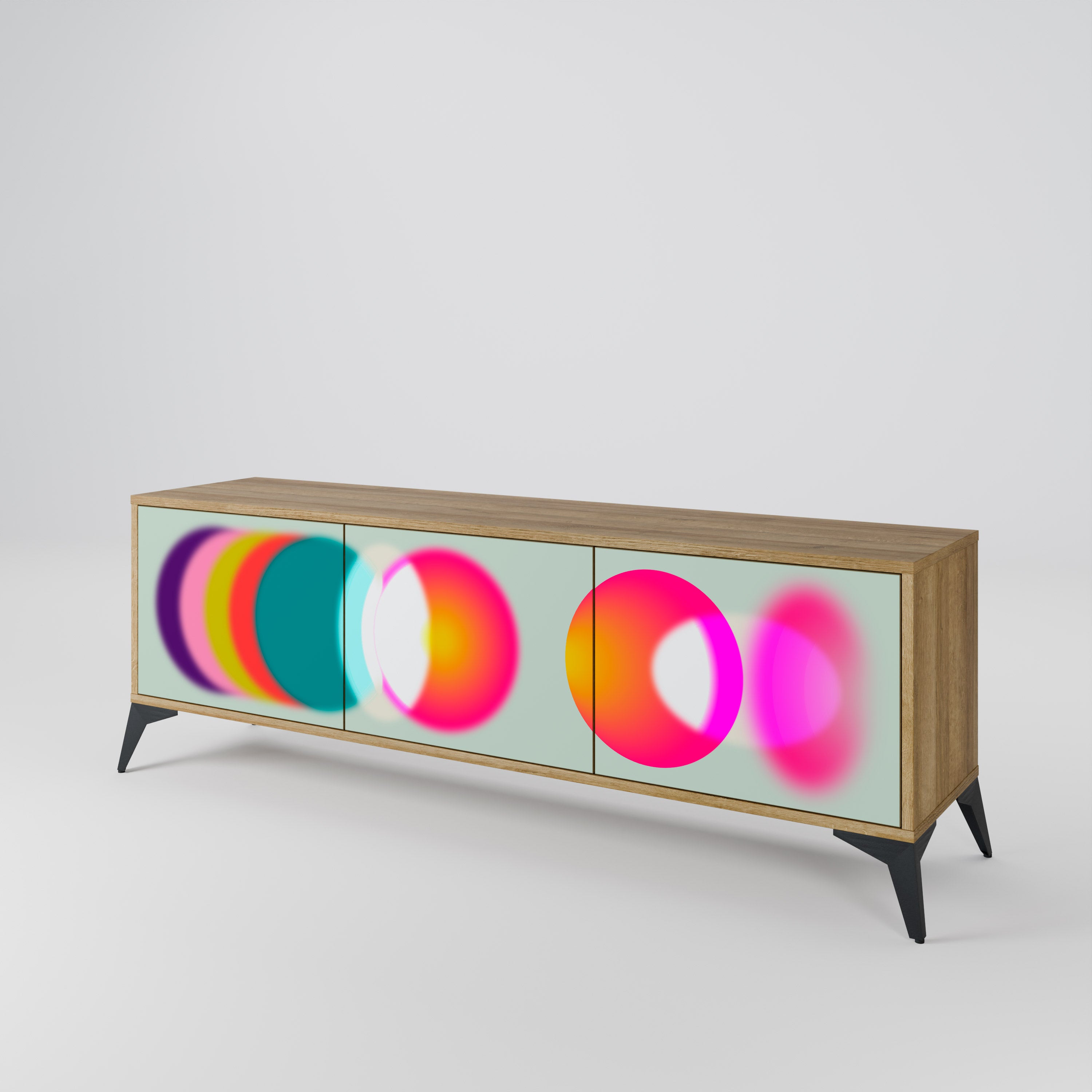 SYMPHONY OF COLORS Mueble de TV de 3 Puertas