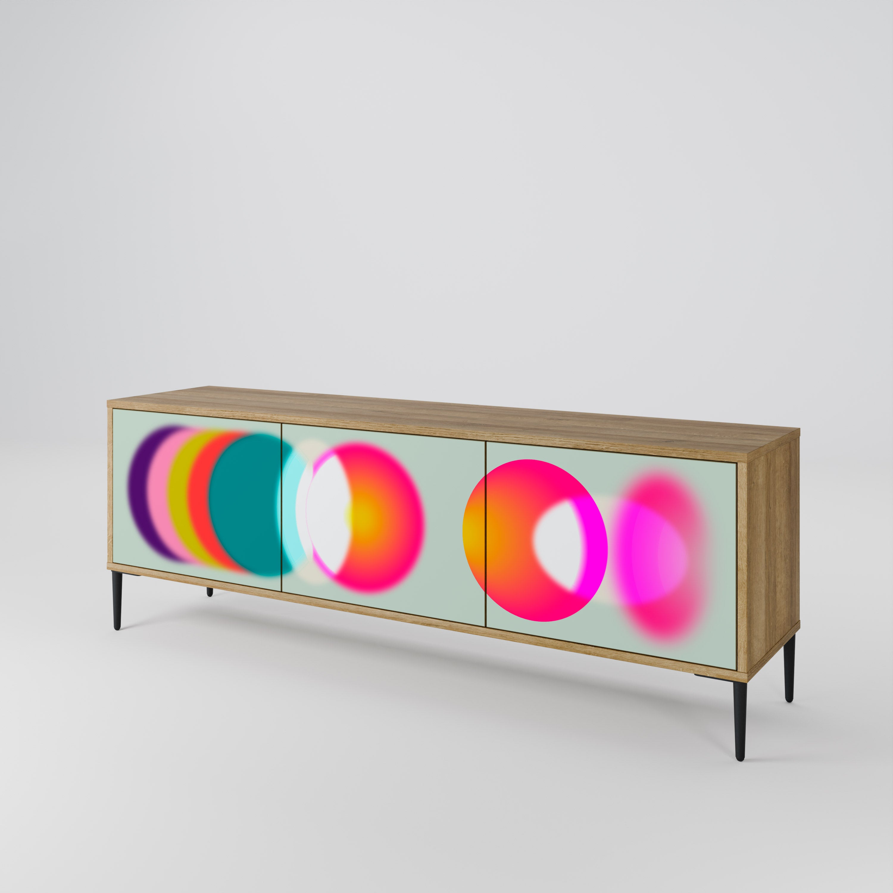 SYMPHONY OF COLORS Mueble de TV de 3 Puertas