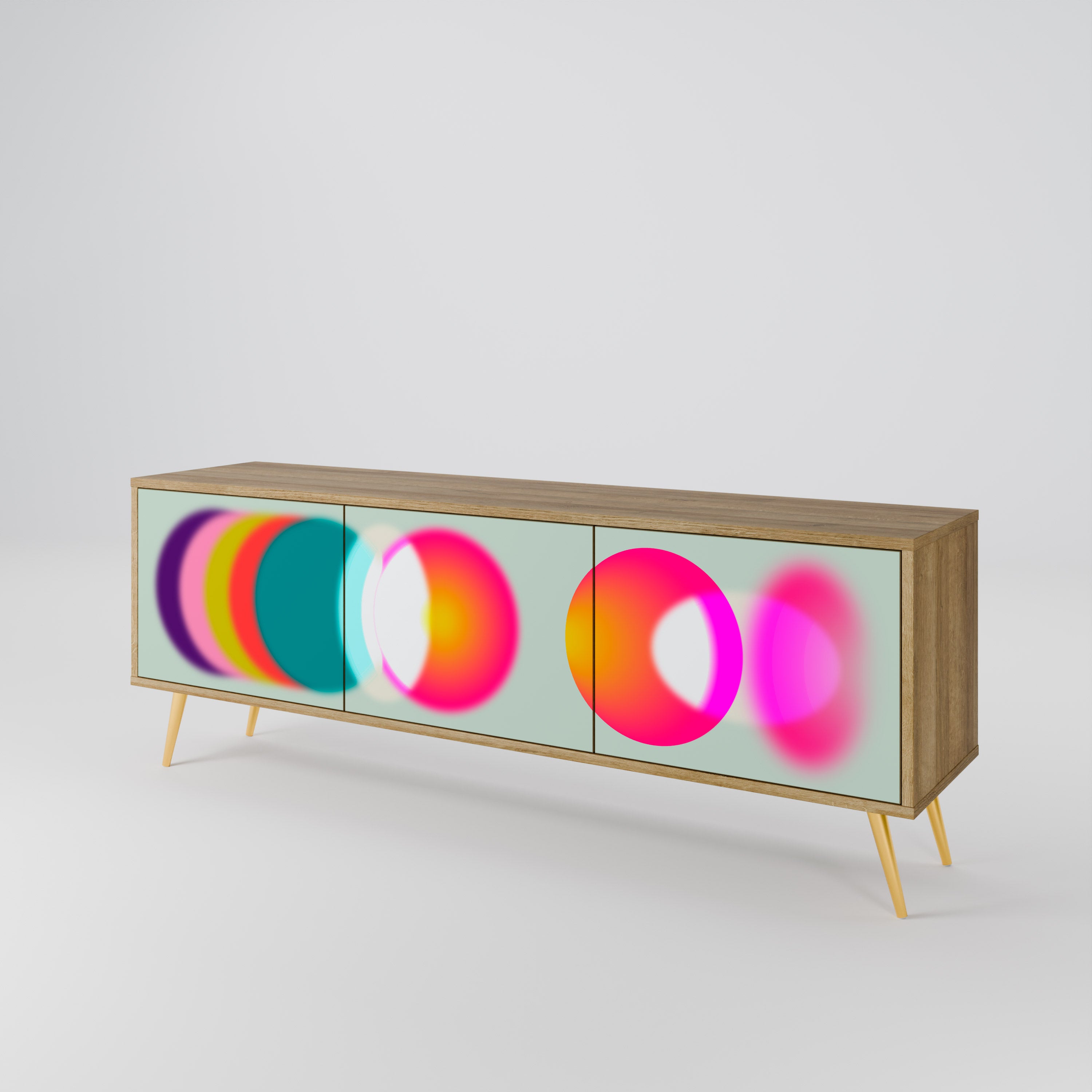 SYMPHONY OF COLORS Mueble de TV de 3 Puertas