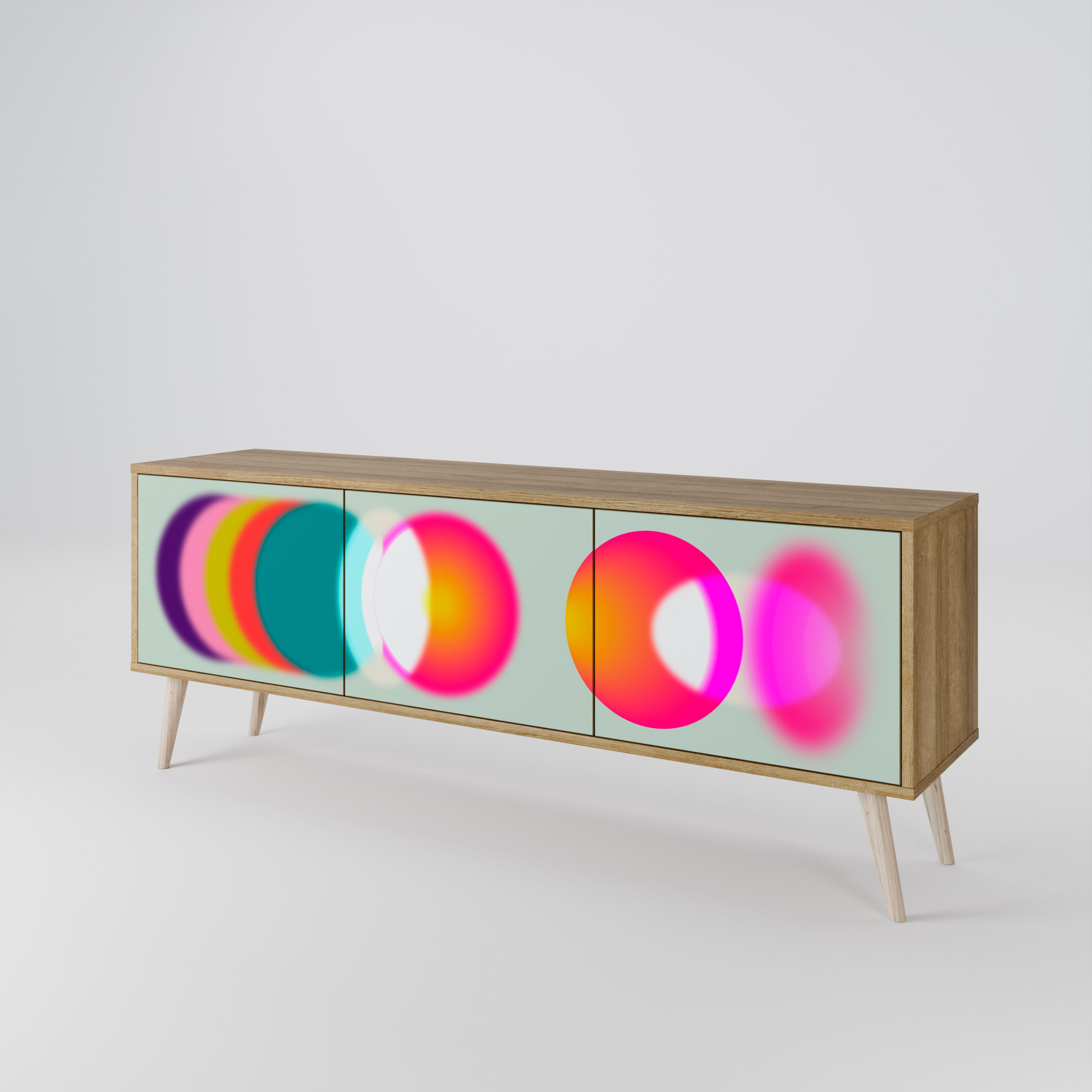 SYMPHONY OF COLORS Mueble de TV de 3 Puertas
