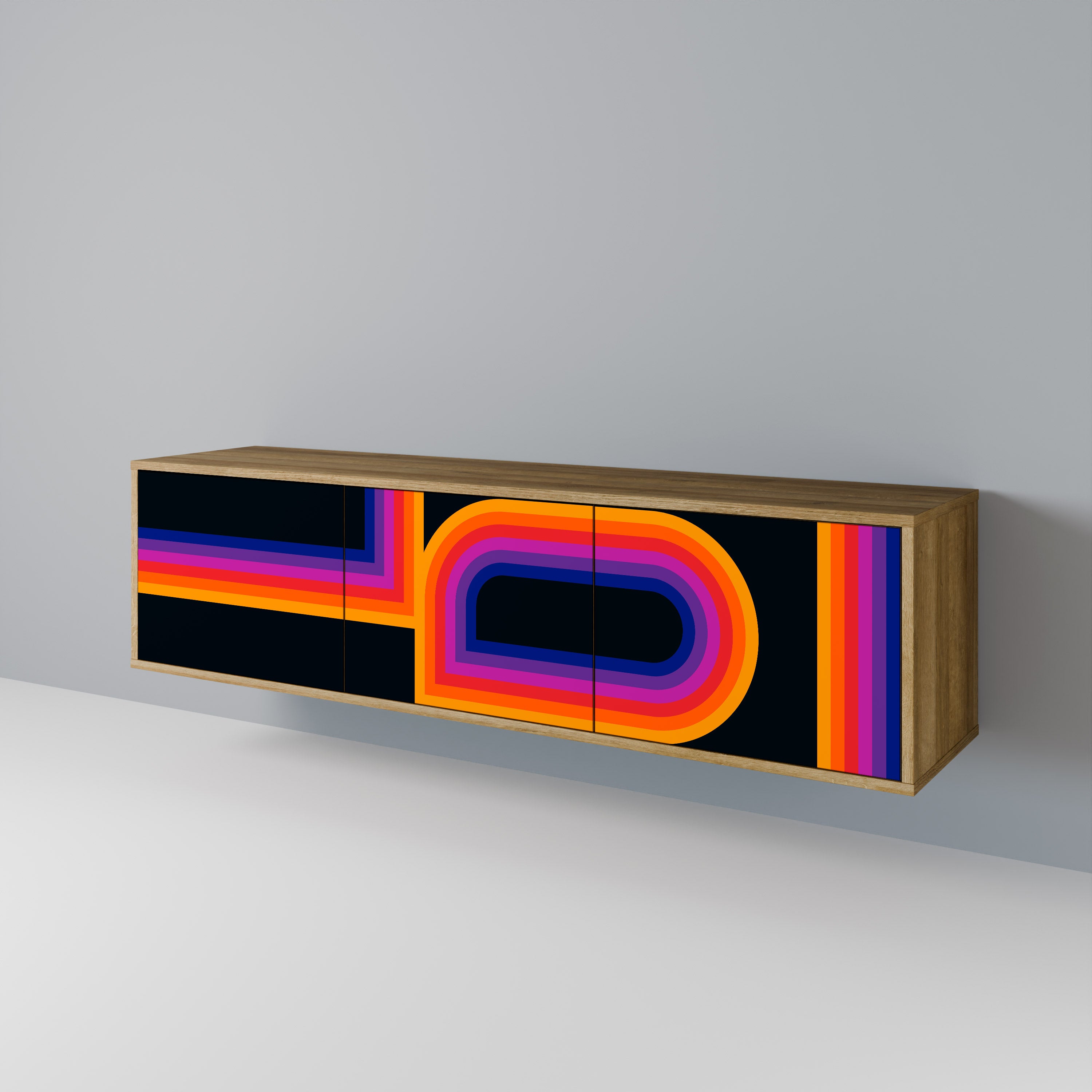 BLINDED BY THE LIGHTS Mueble de TV de 3 Puertas