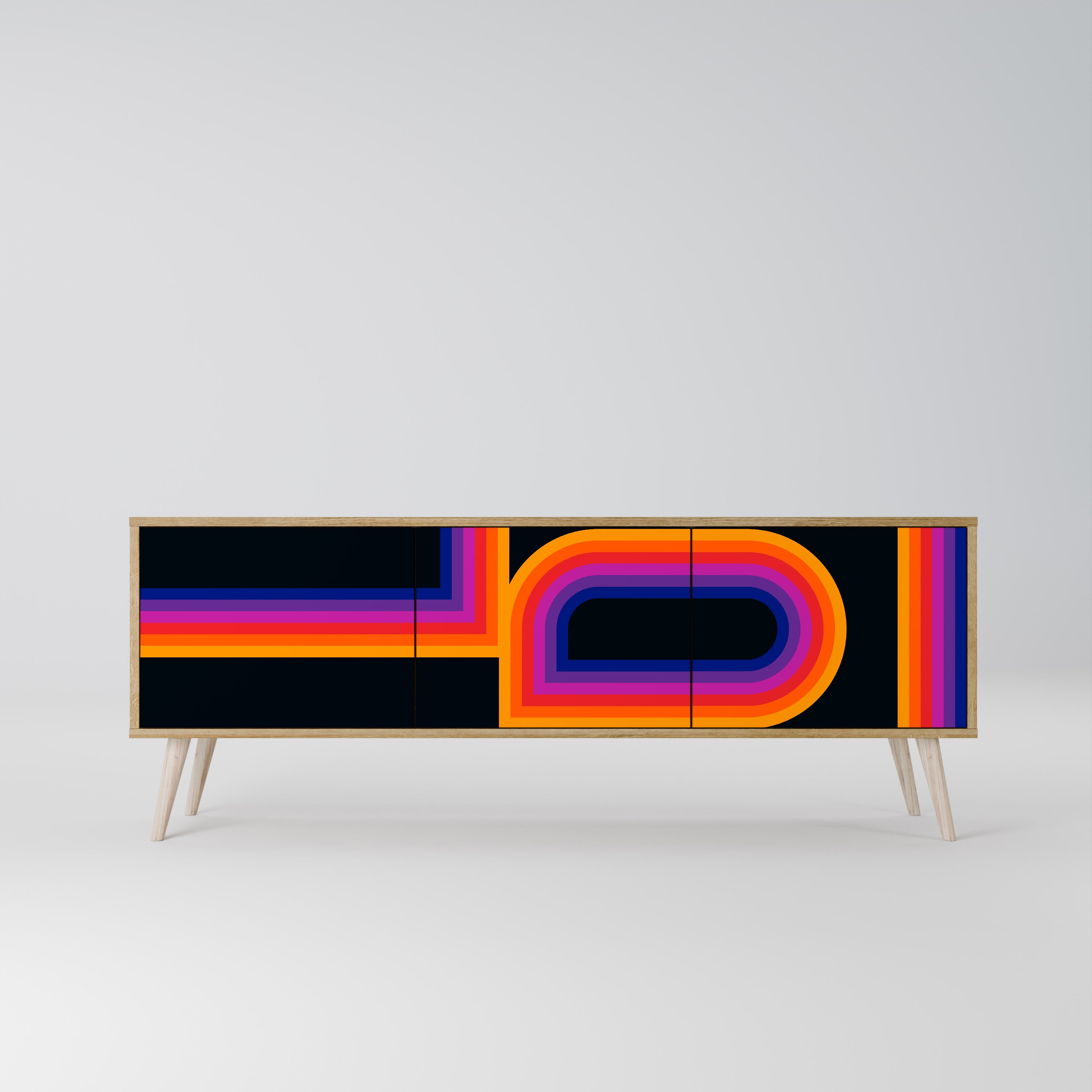 BLINDED BY THE LIGHTS Mueble de TV de 3 Puertas