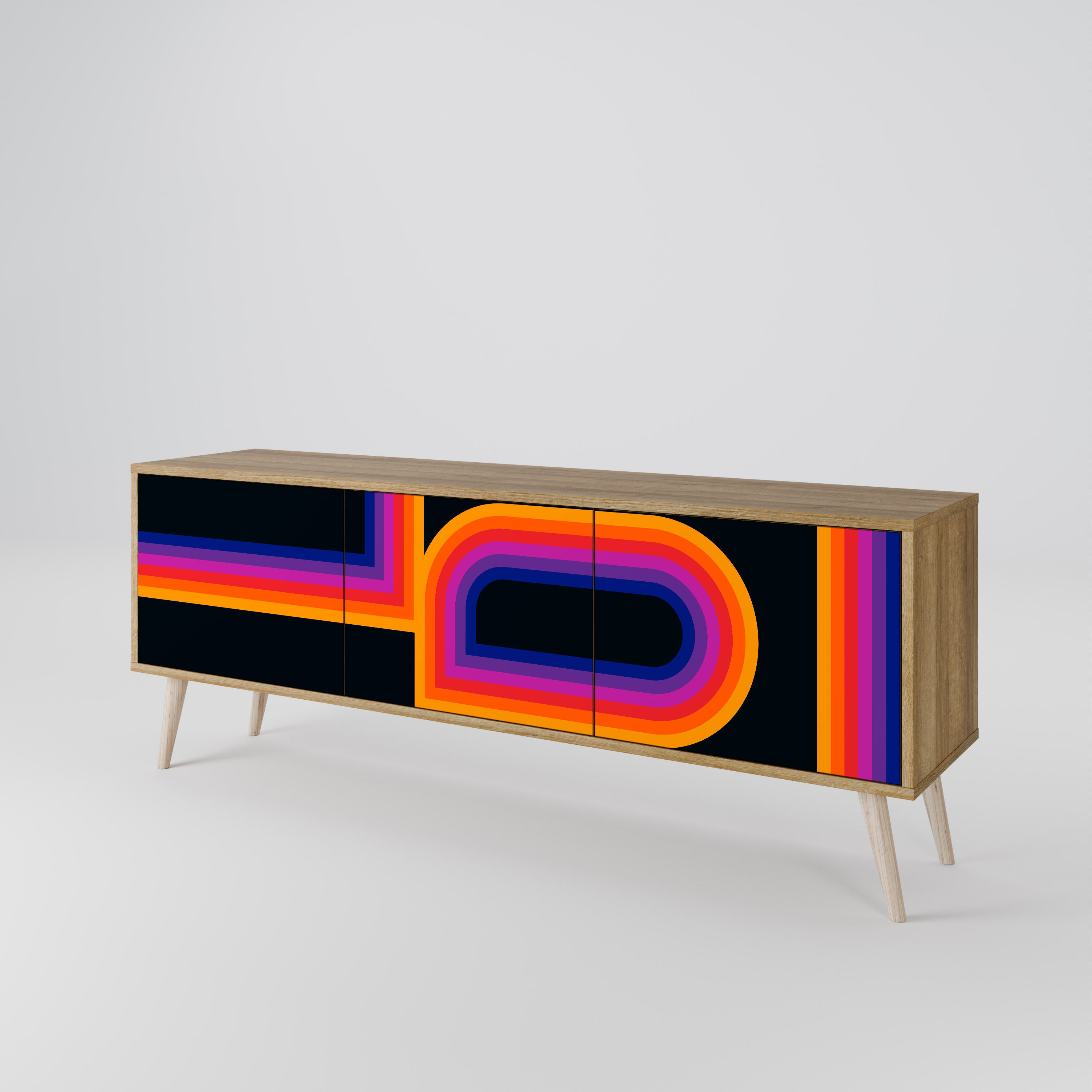 BLINDED BY THE LIGHTS Mueble de TV de 3 Puertas