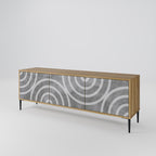 CIRCLE CONCRETE 3-Door TV Cabinet
