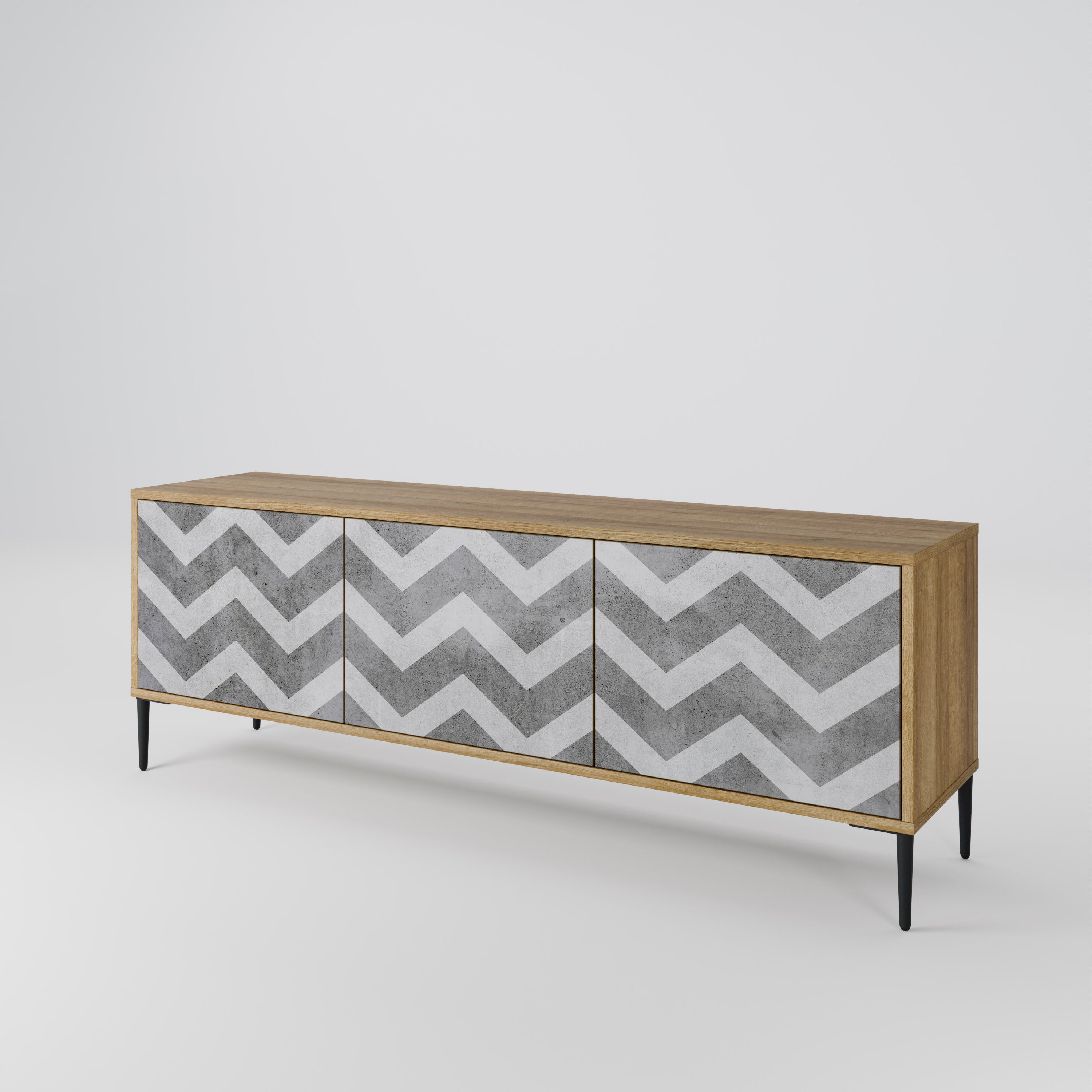 TOUGH ZIG ZAG Mueble de TV de 3 Puertas
