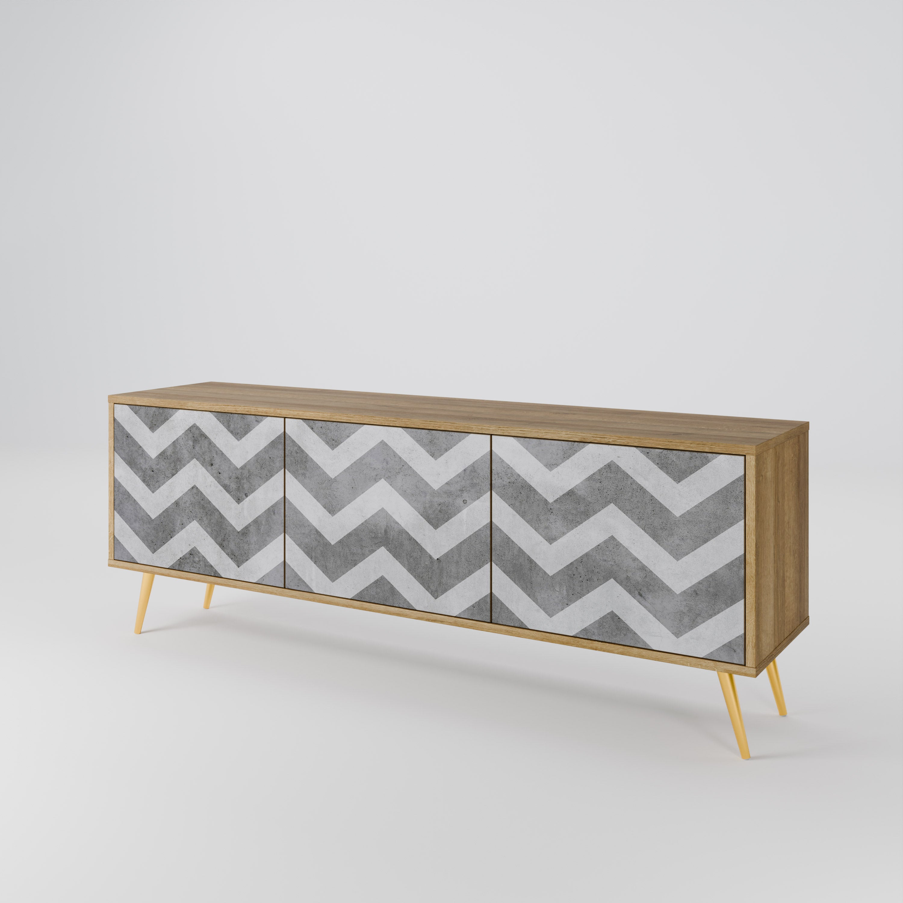 TOUGH ZIG ZAG Mueble de TV de 3 Puertas
