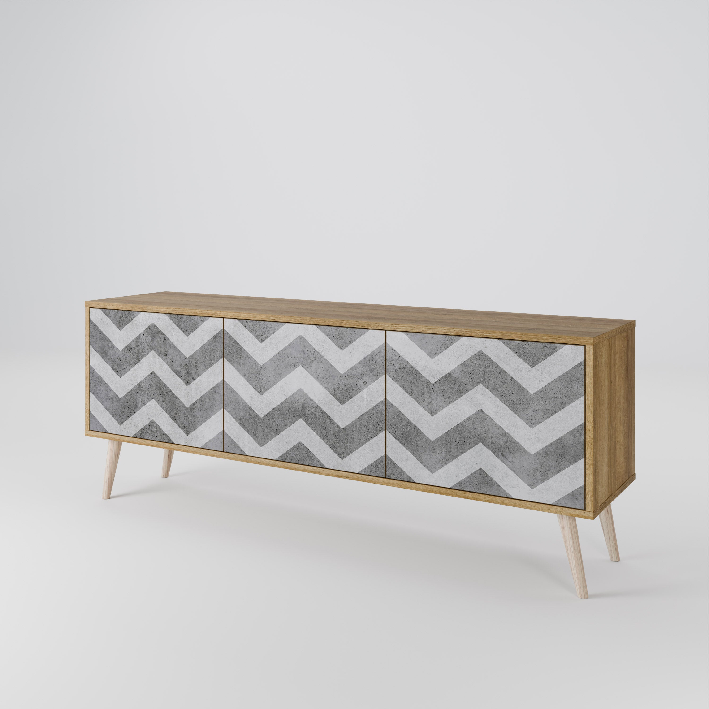 TOUGH ZIG ZAG Mueble de TV de 3 Puertas