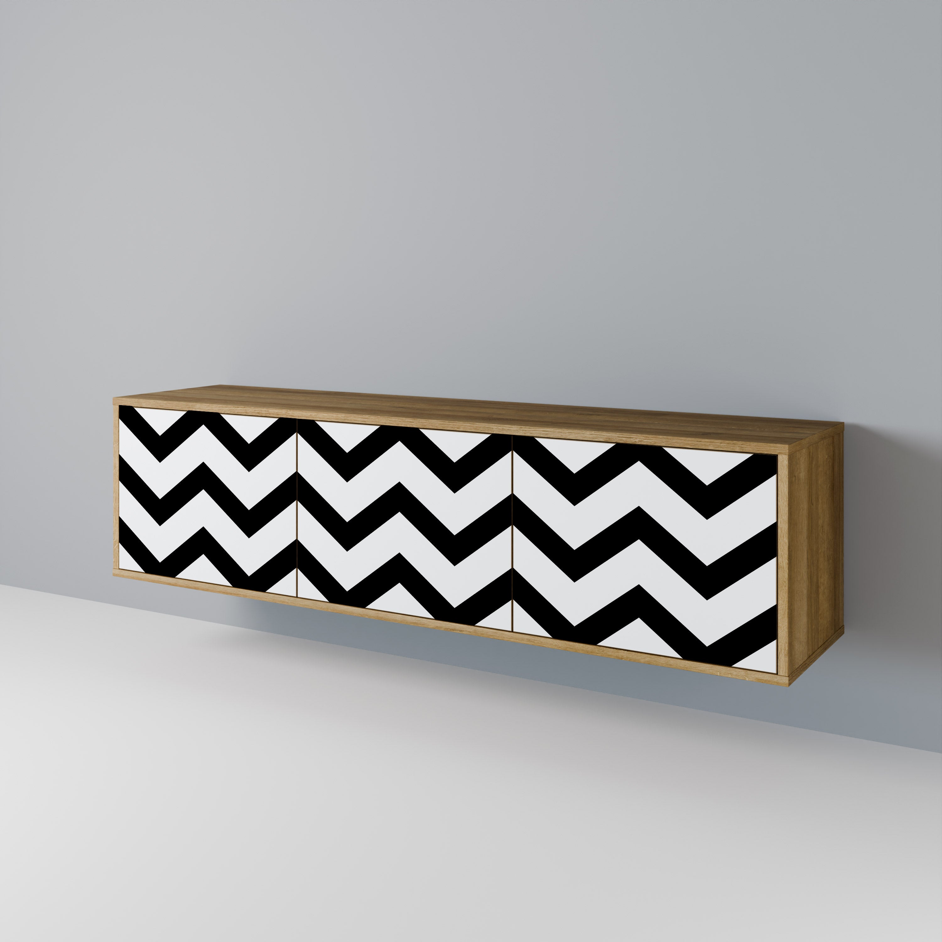 CLASSIC ZIG ZAG Mueble de TV de 3 Puertas