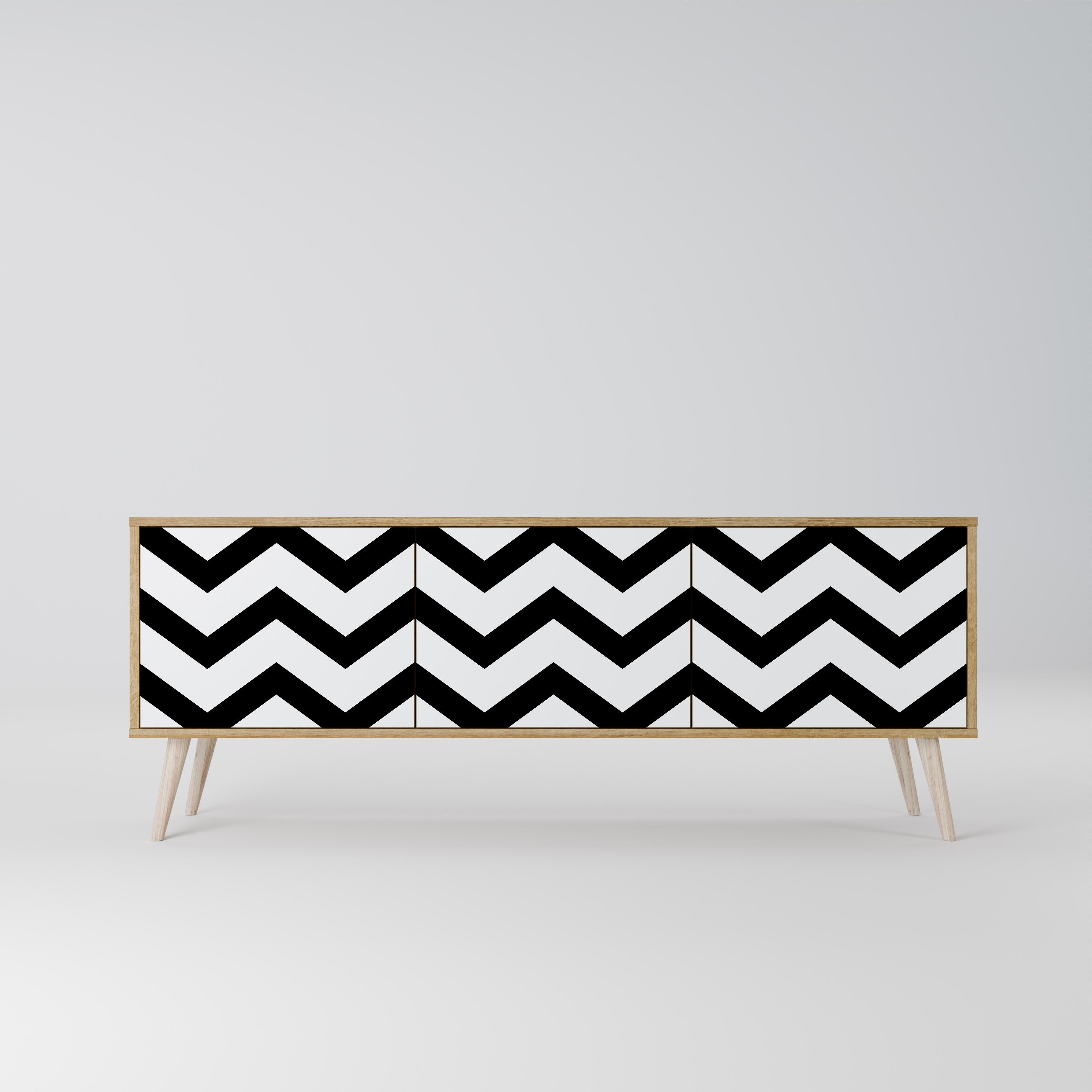 CLASSIC ZIG ZAG Mueble de TV de 3 Puertas