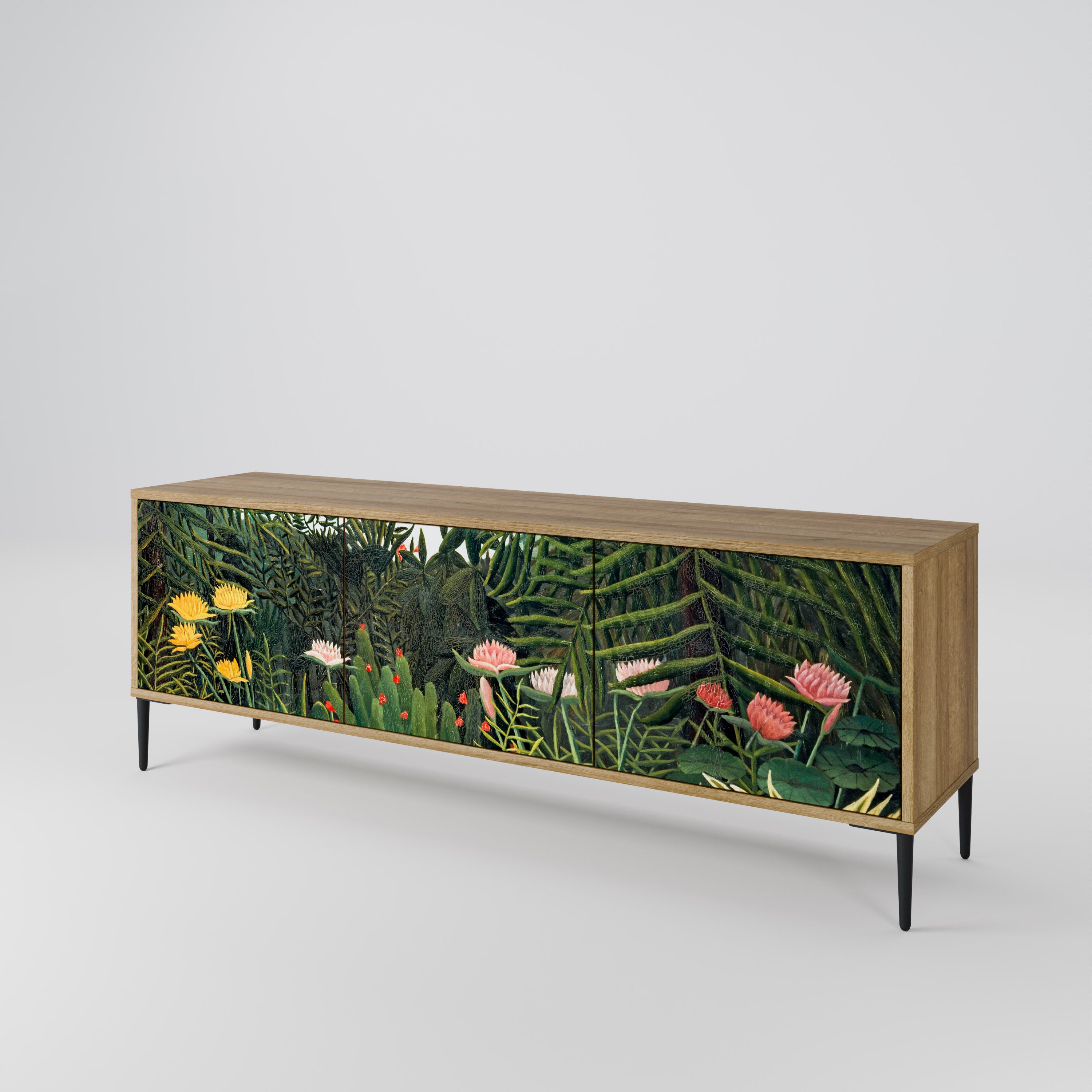 VIRGIN FOREST WITH SUNSET Mueble de TV de 3 Puertas