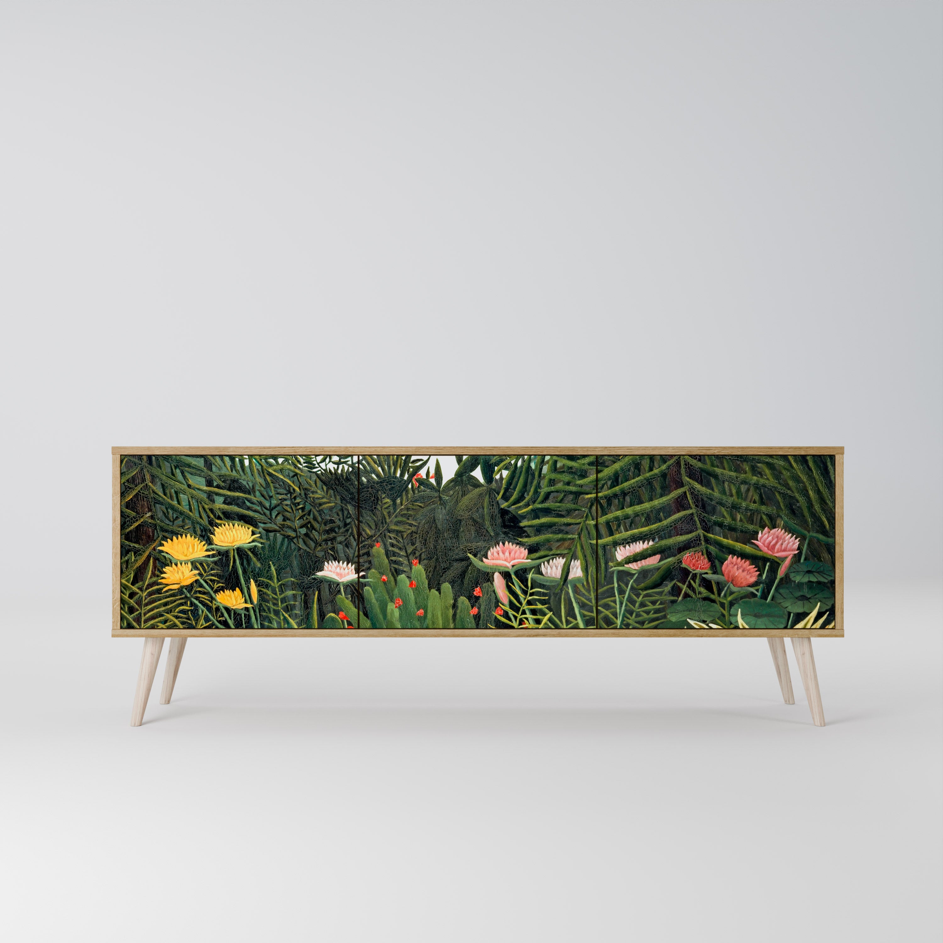VIRGIN FOREST WITH SUNSET Mueble de TV de 3 Puertas