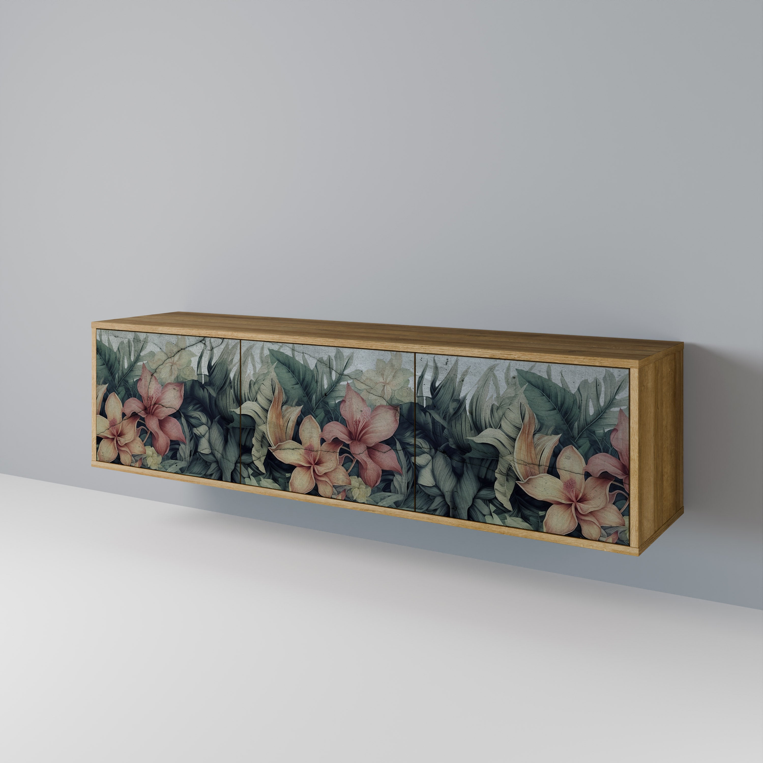 HEAVENLY BLOOM Mueble de TV de 3 Puertas