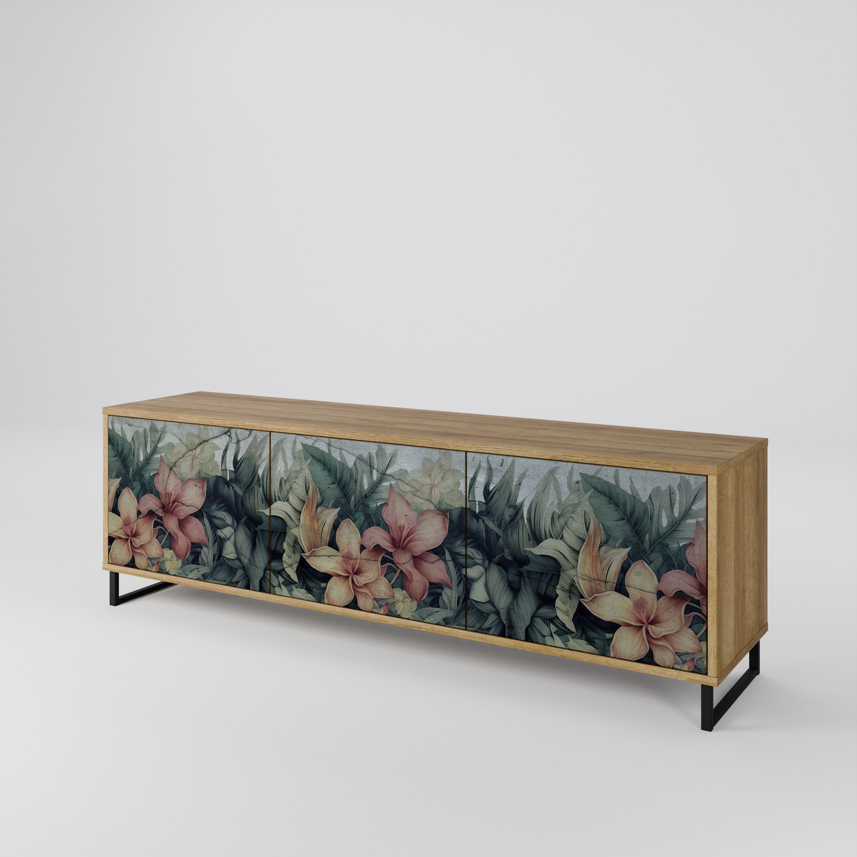 HEAVENLY BLOOM Mueble de TV de 3 Puertas