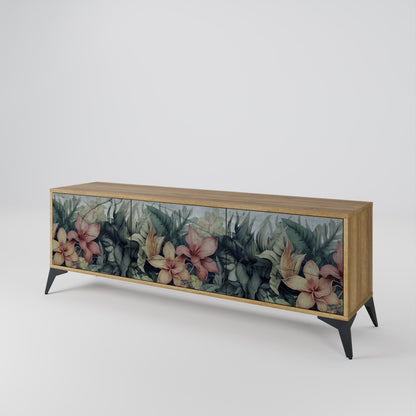 HEAVENLY BLOOM Mueble de TV de 3 Puertas