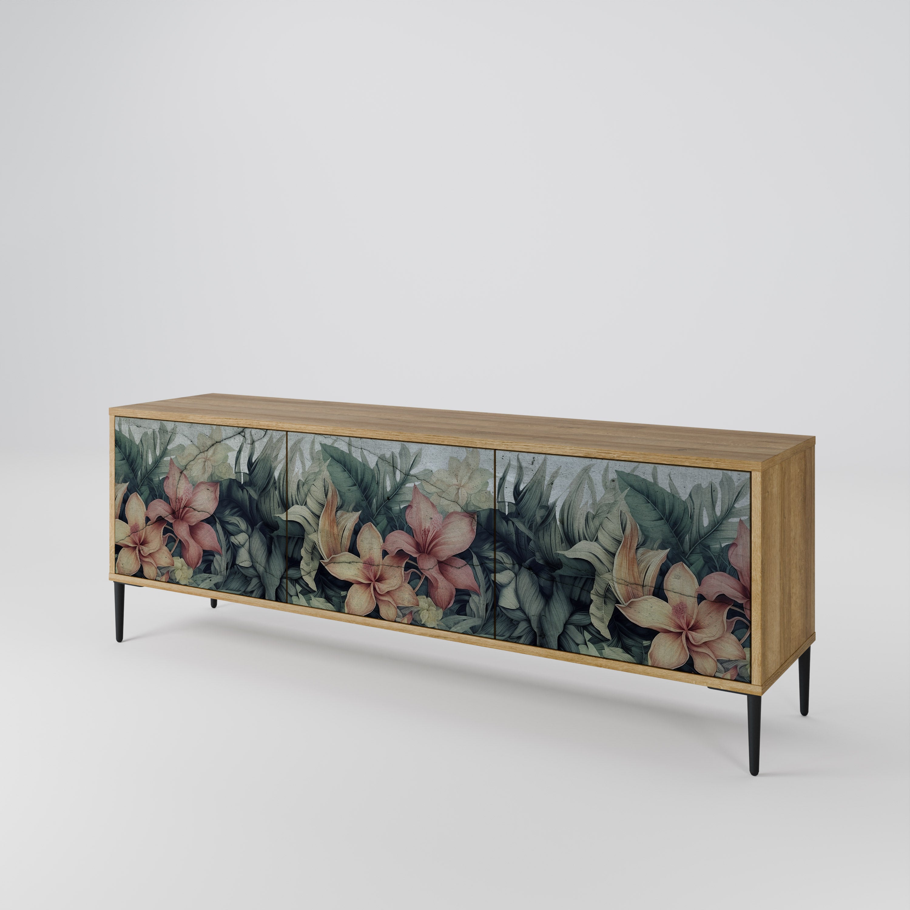 HEAVENLY BLOOM Mueble de TV de 3 Puertas
