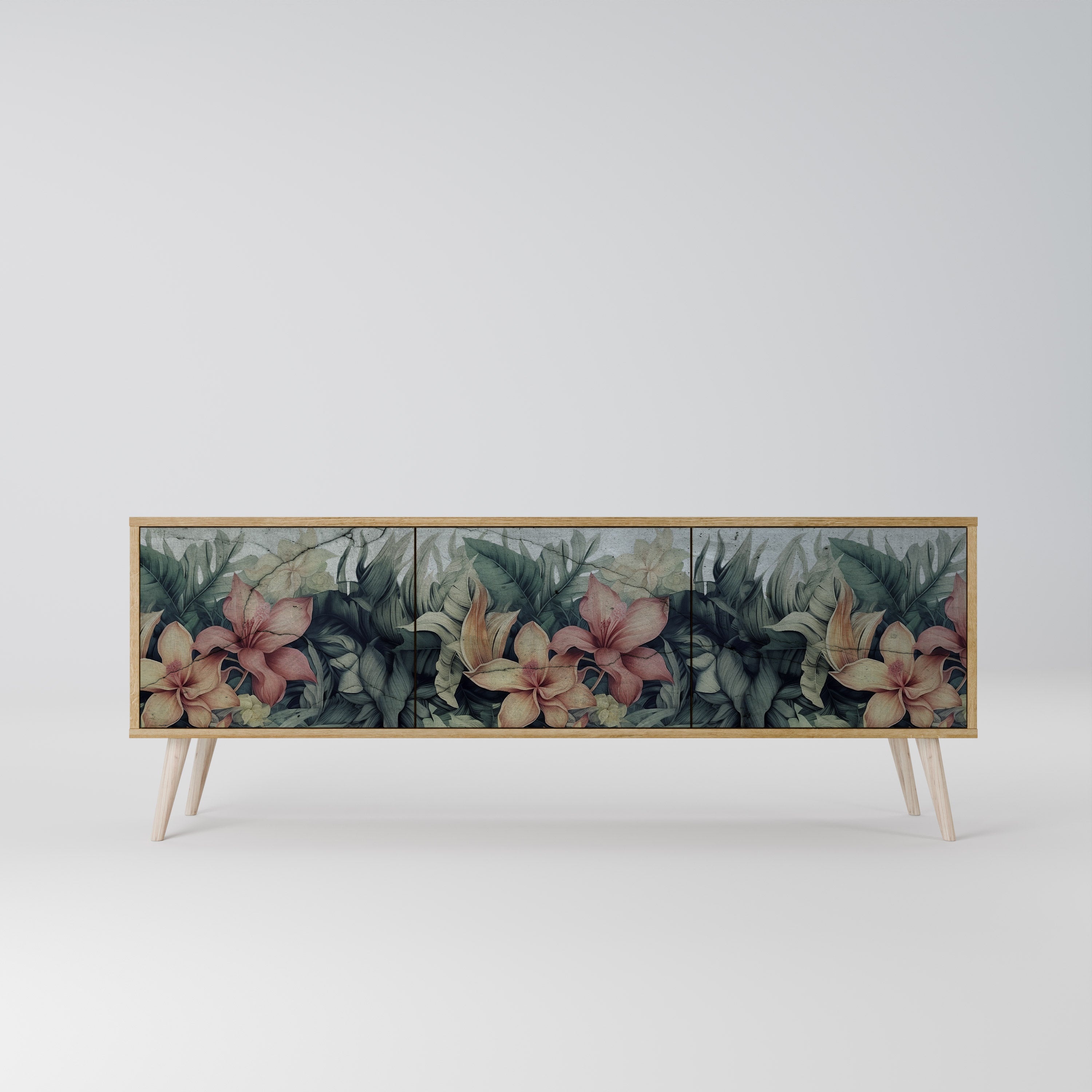 HEAVENLY BLOOM Mueble de TV de 3 Puertas