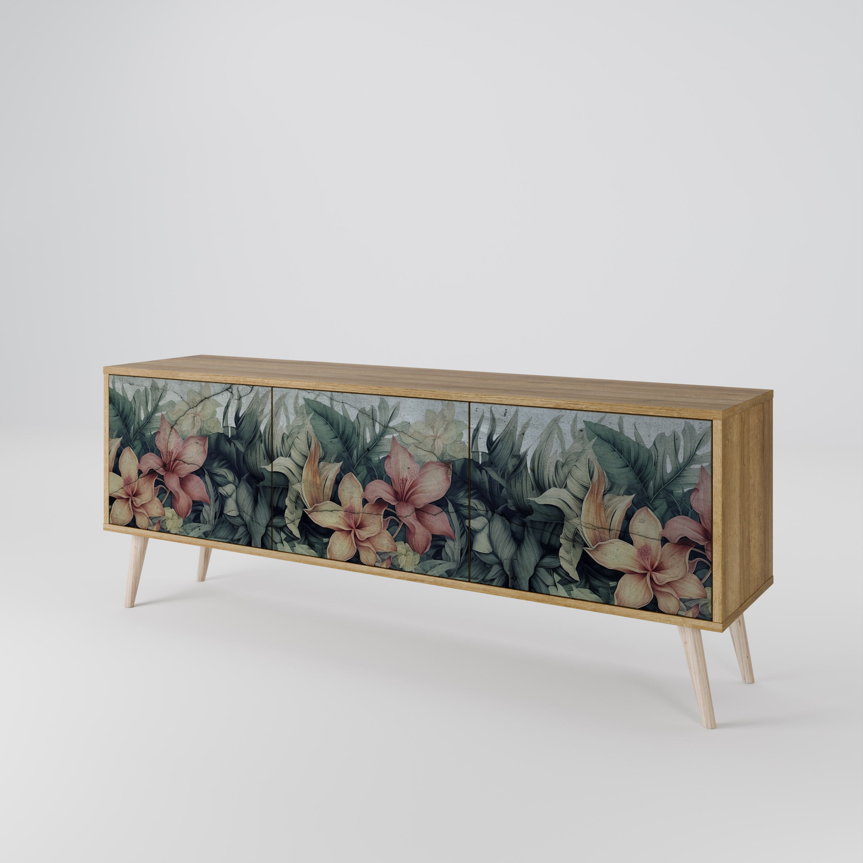 HEAVENLY BLOOM Mueble de TV de 3 Puertas