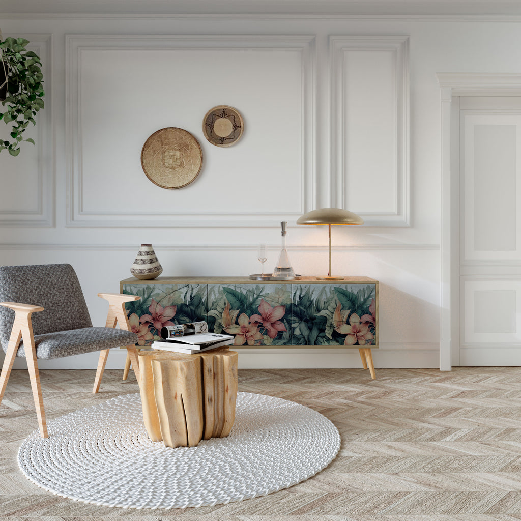 HEAVENLY BLOOM TV-bänk med 3 dörrar