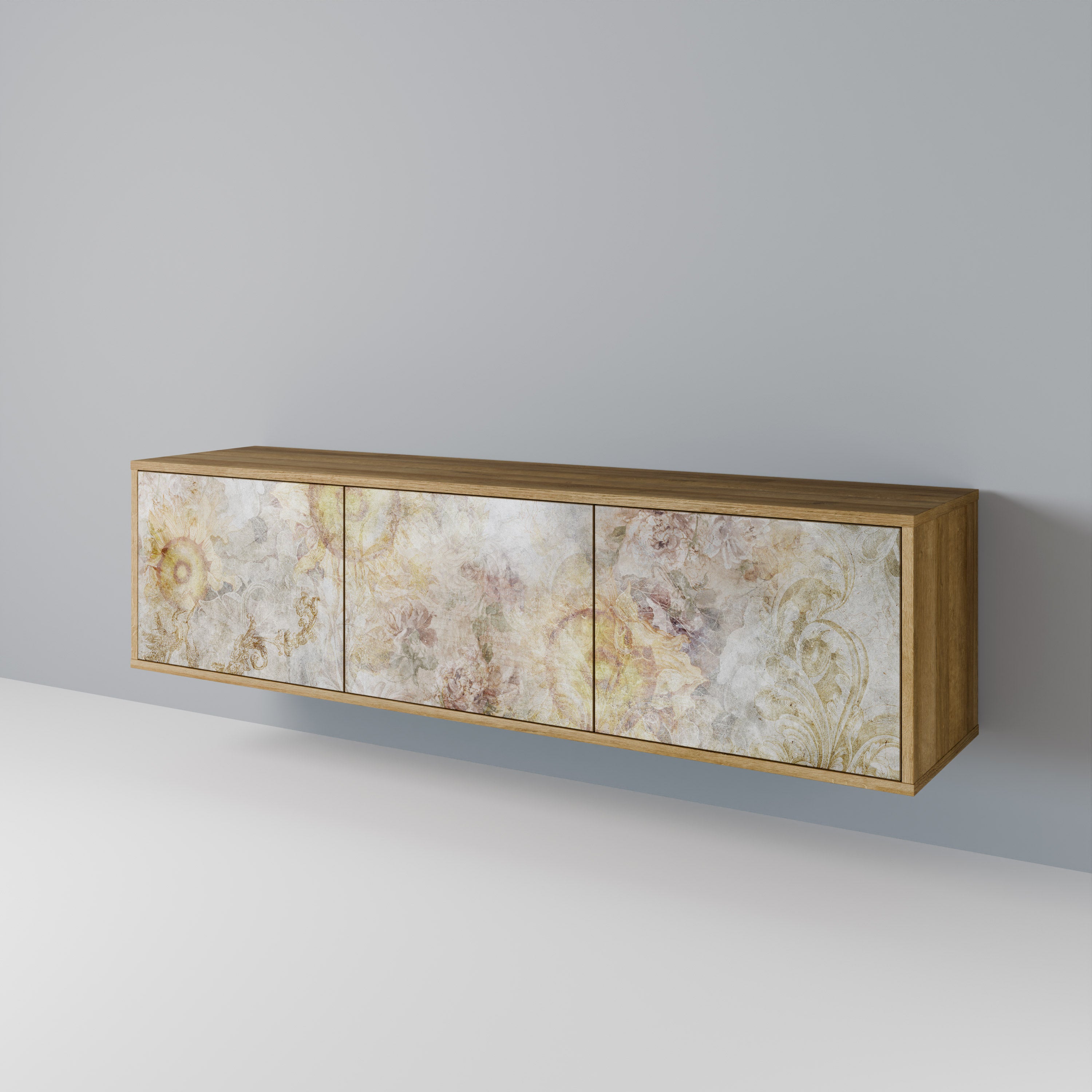 SUNFLOWER BLUR Mueble de TV de 3 Puertas