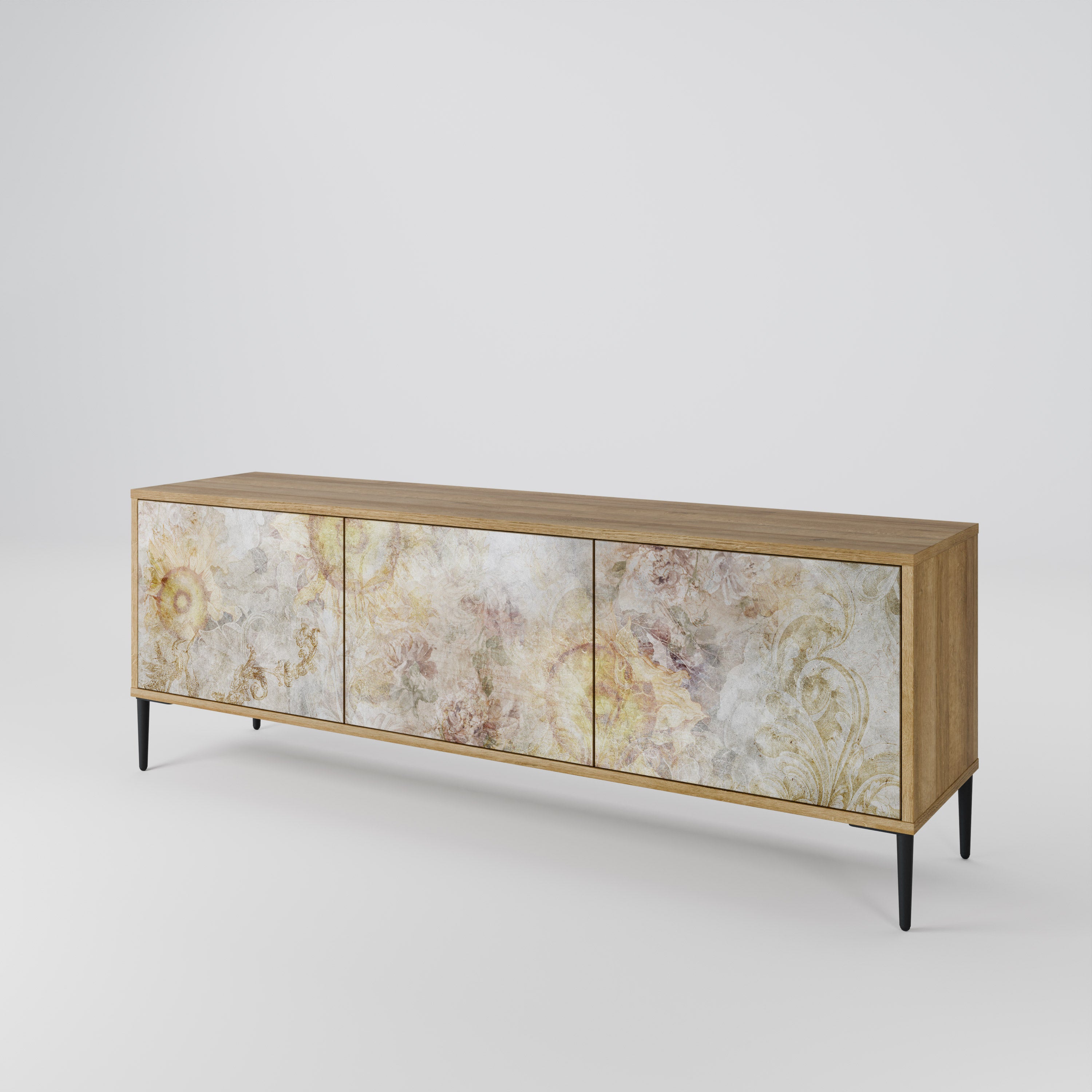 SUNFLOWER BLUR Mueble de TV de 3 Puertas