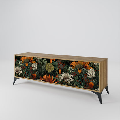 MIDNIGHT SPROUT Mueble de TV de 3 Puertas