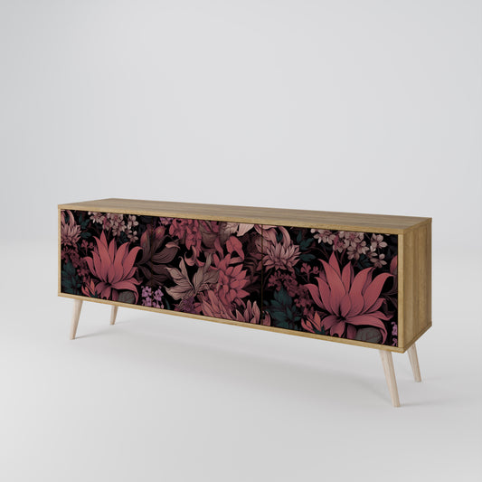FLORAL WHISPER 3-Door TV Cabinet