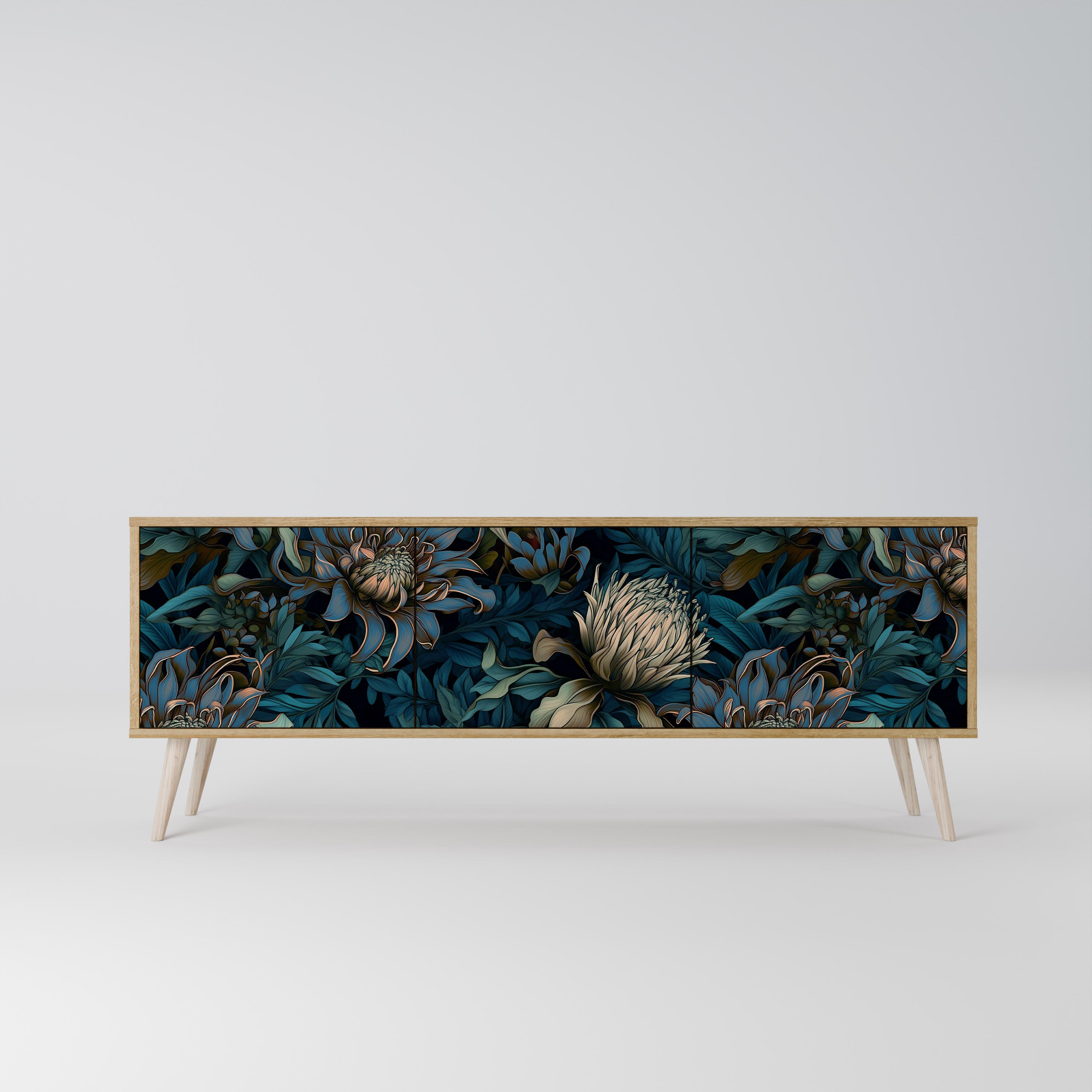 TWILIGHT BLOOM Mueble de TV de 3 Puertas