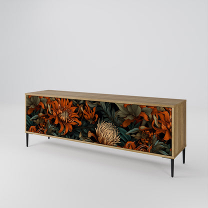 DAWN BLOOM Mueble de TV de 3 Puertas
