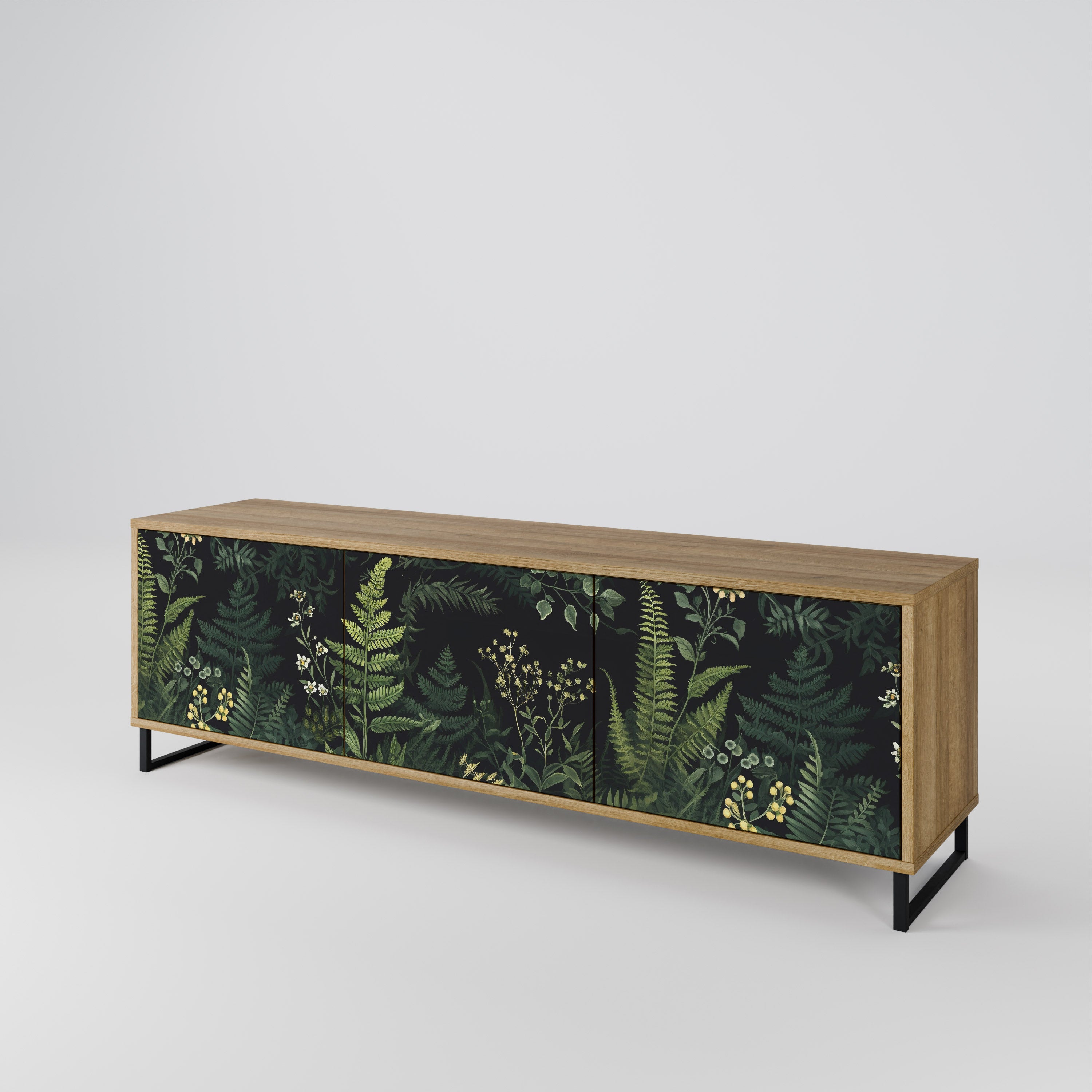 FERN FLOWERS 3-türiges TV-Lowboard