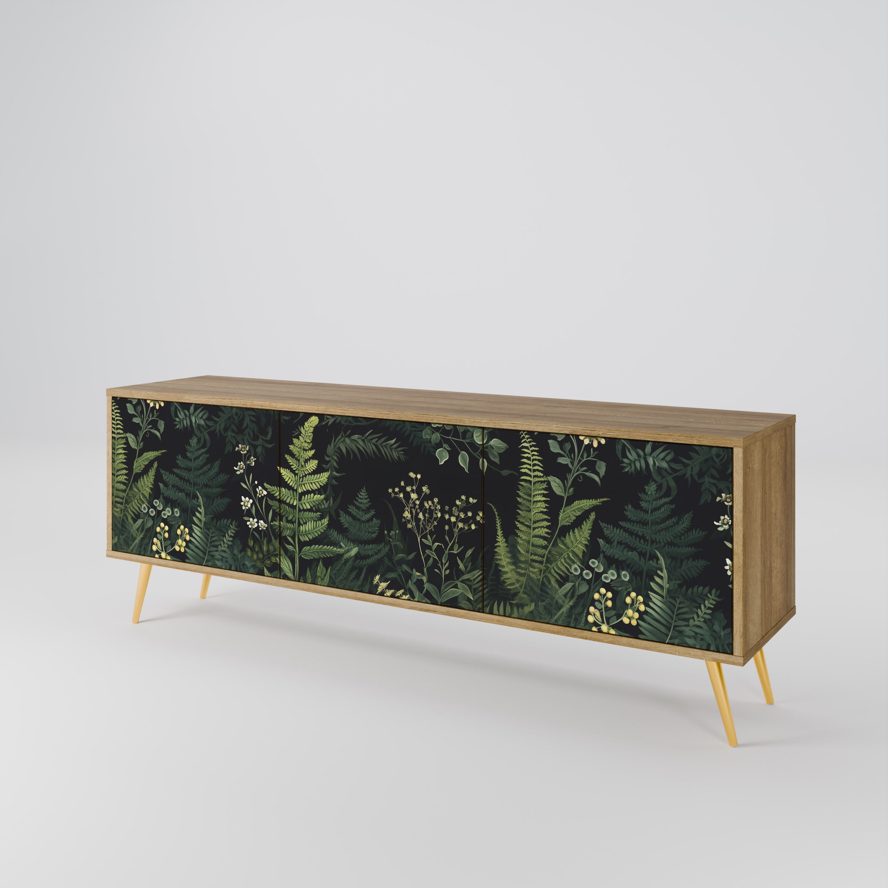 FERN FLOWERS 3-türiges TV-Lowboard