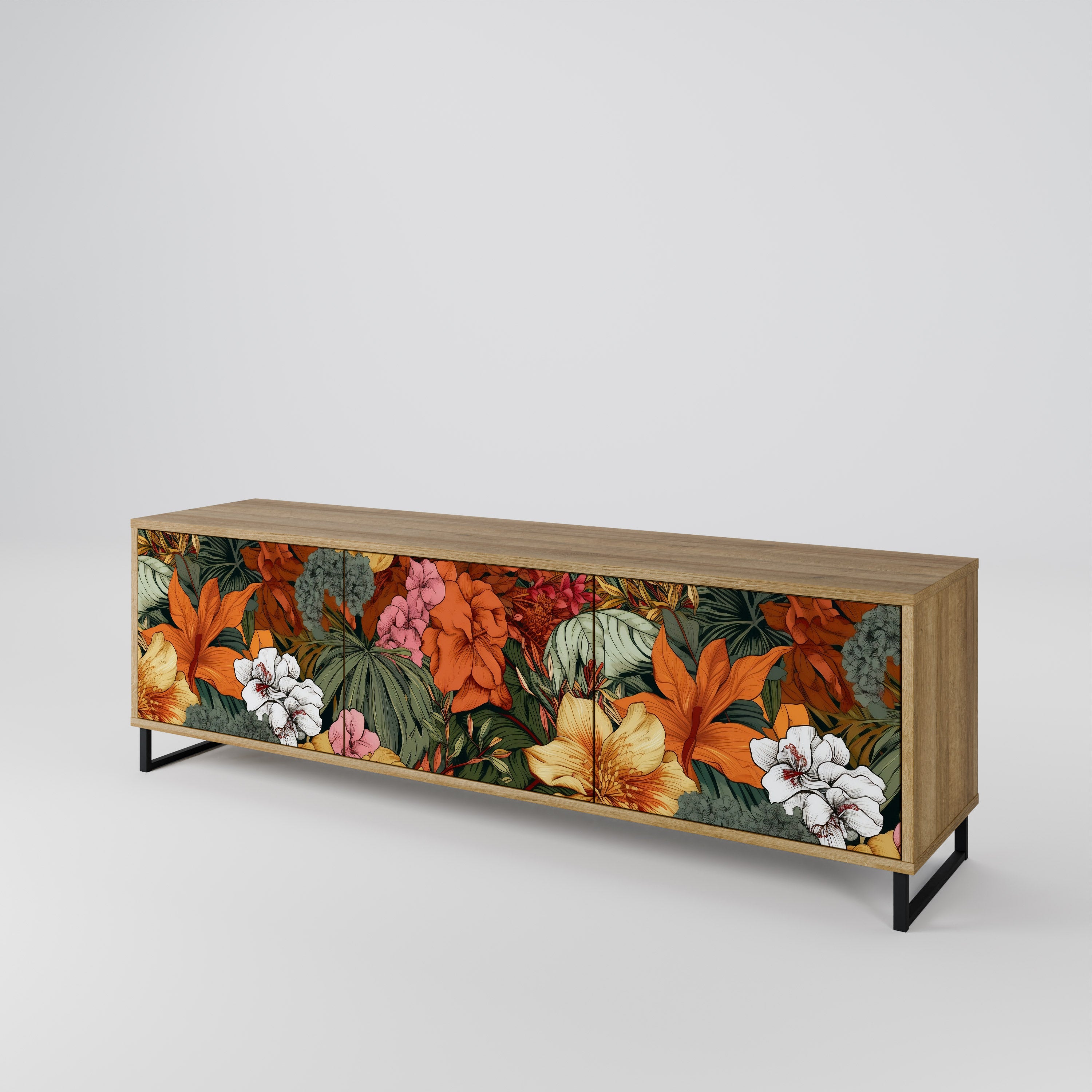 RADIANT FLORA 3-türiges TV-Lowboard