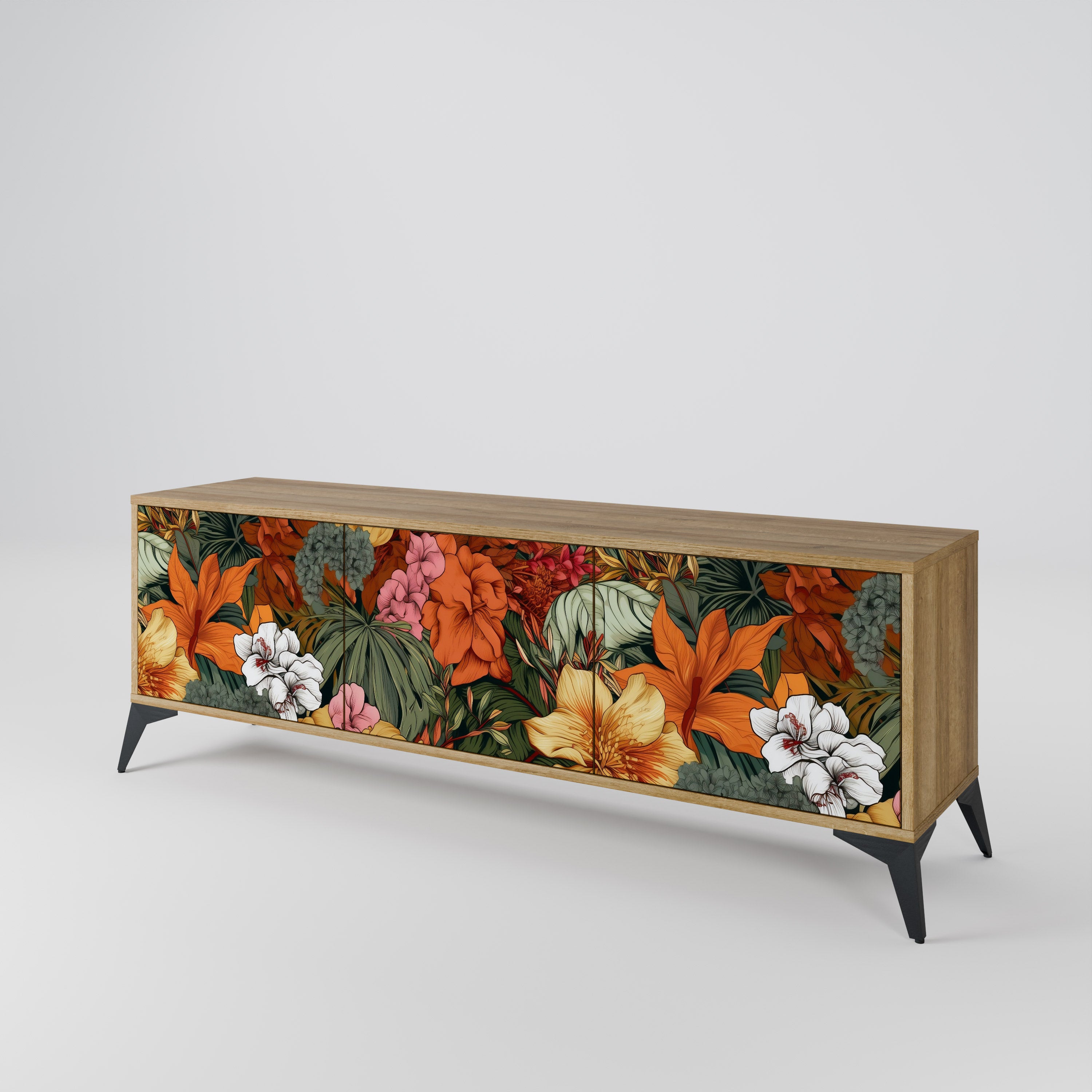RADIANT FLORA 3-türiges TV-Lowboard