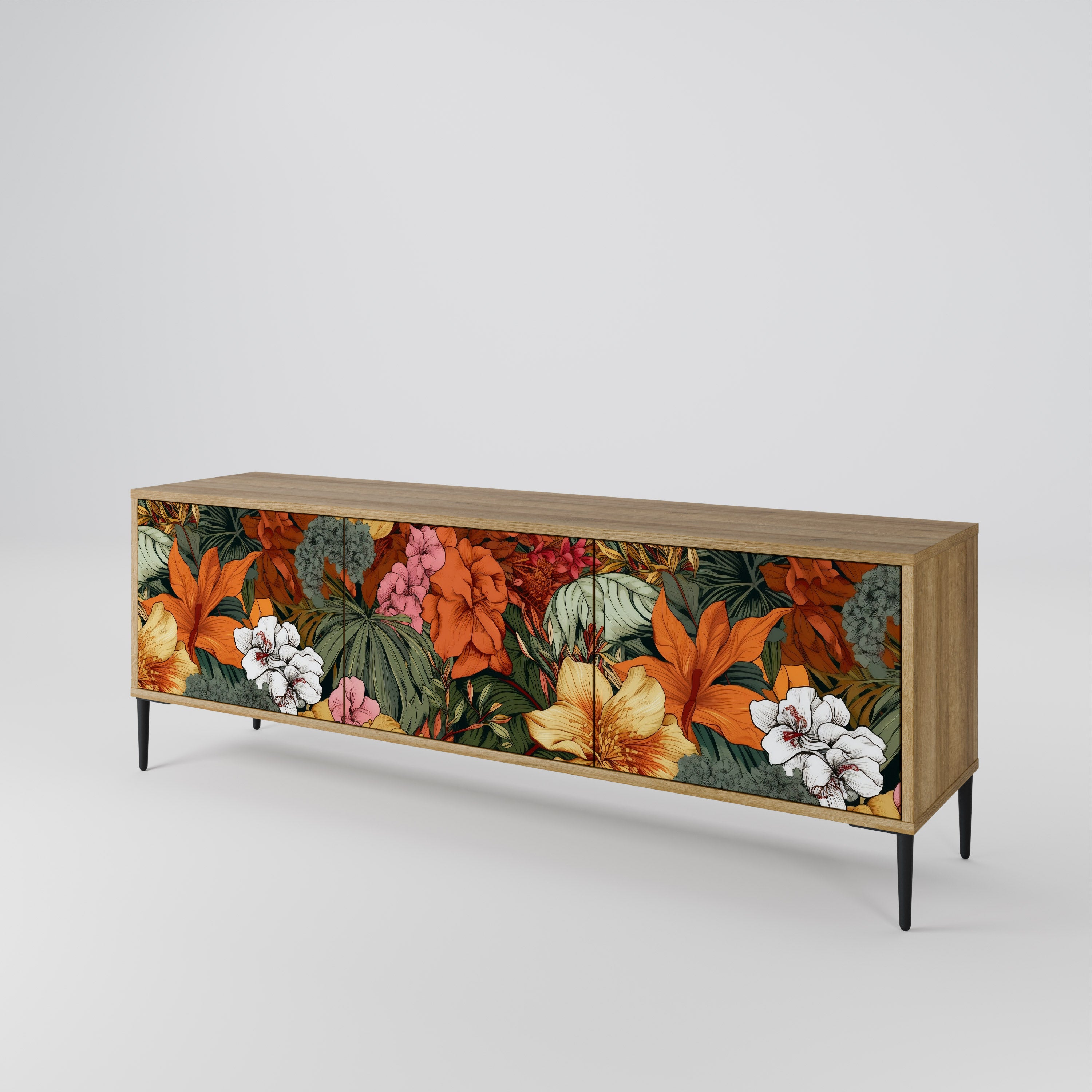 RADIANT FLORA 3-türiges TV-Lowboard