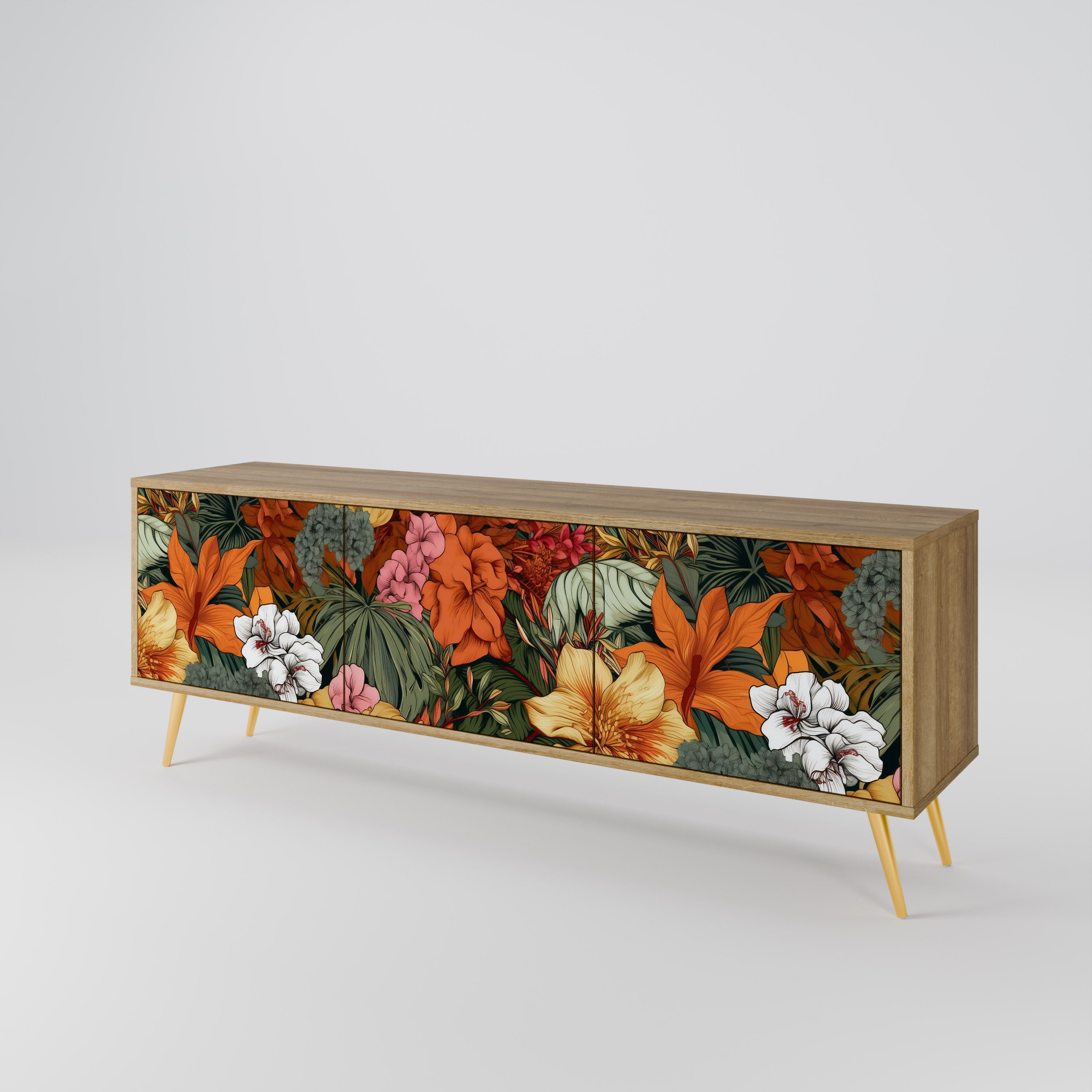 RADIANT FLORA 3-türiges TV-Lowboard