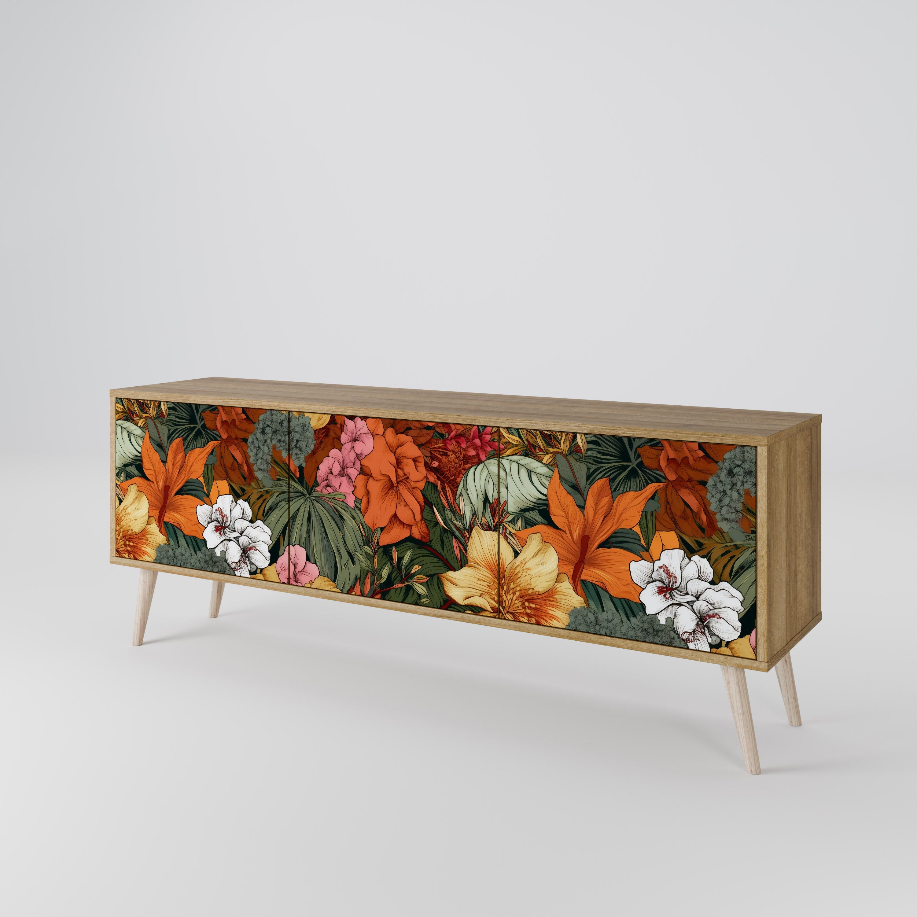 RADIANT FLORA 3-türiges TV-Lowboard