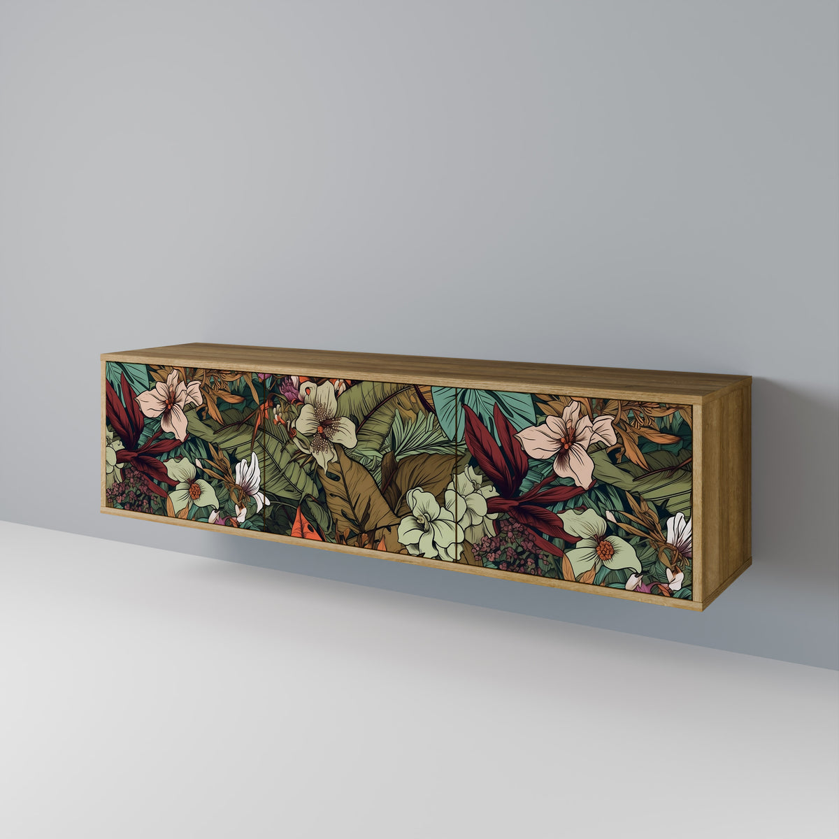 BOTANICAL EMERGENCE 3-türiges TV-Lowboard