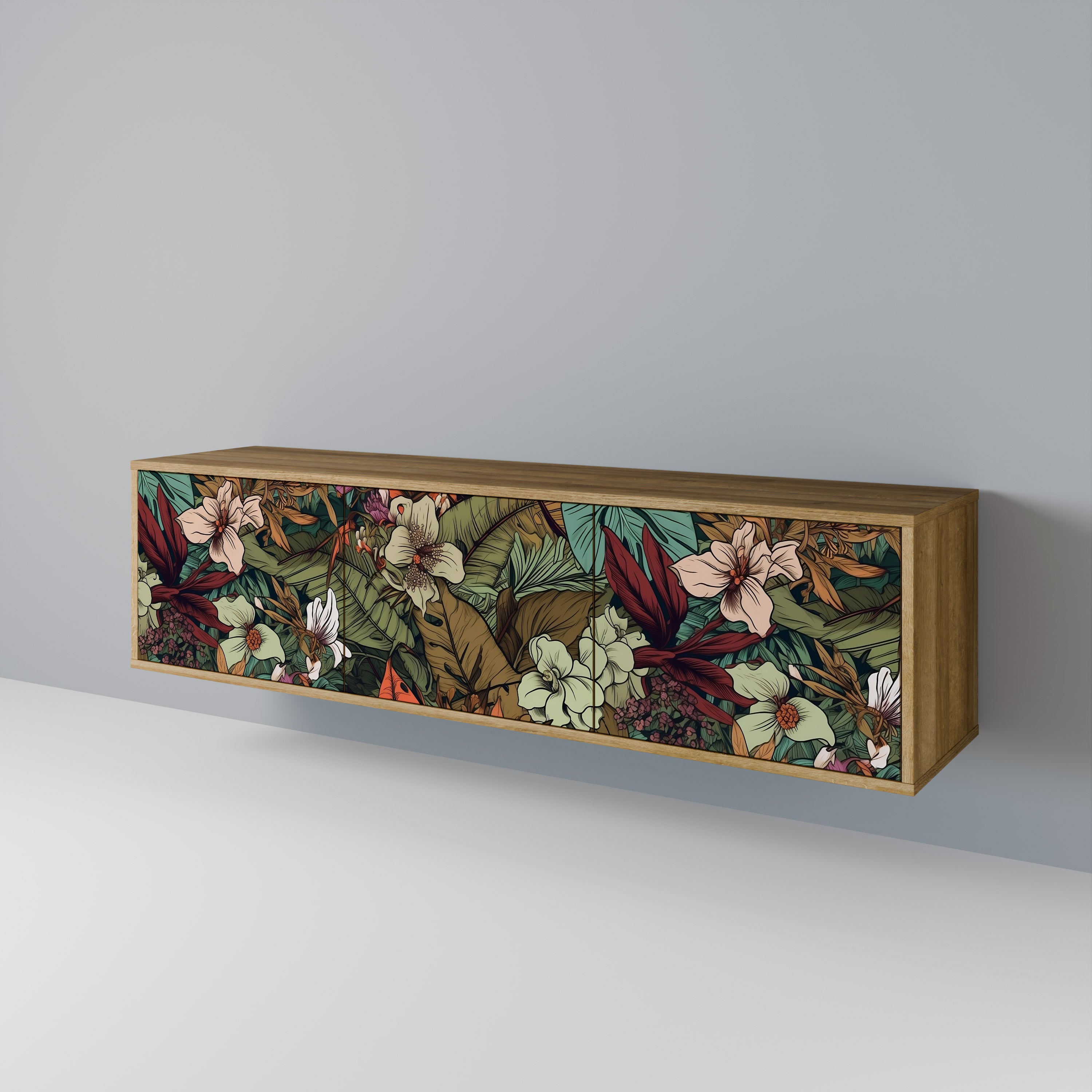 BOTANICAL EMERGENCE 3-türiges TV-Lowboard