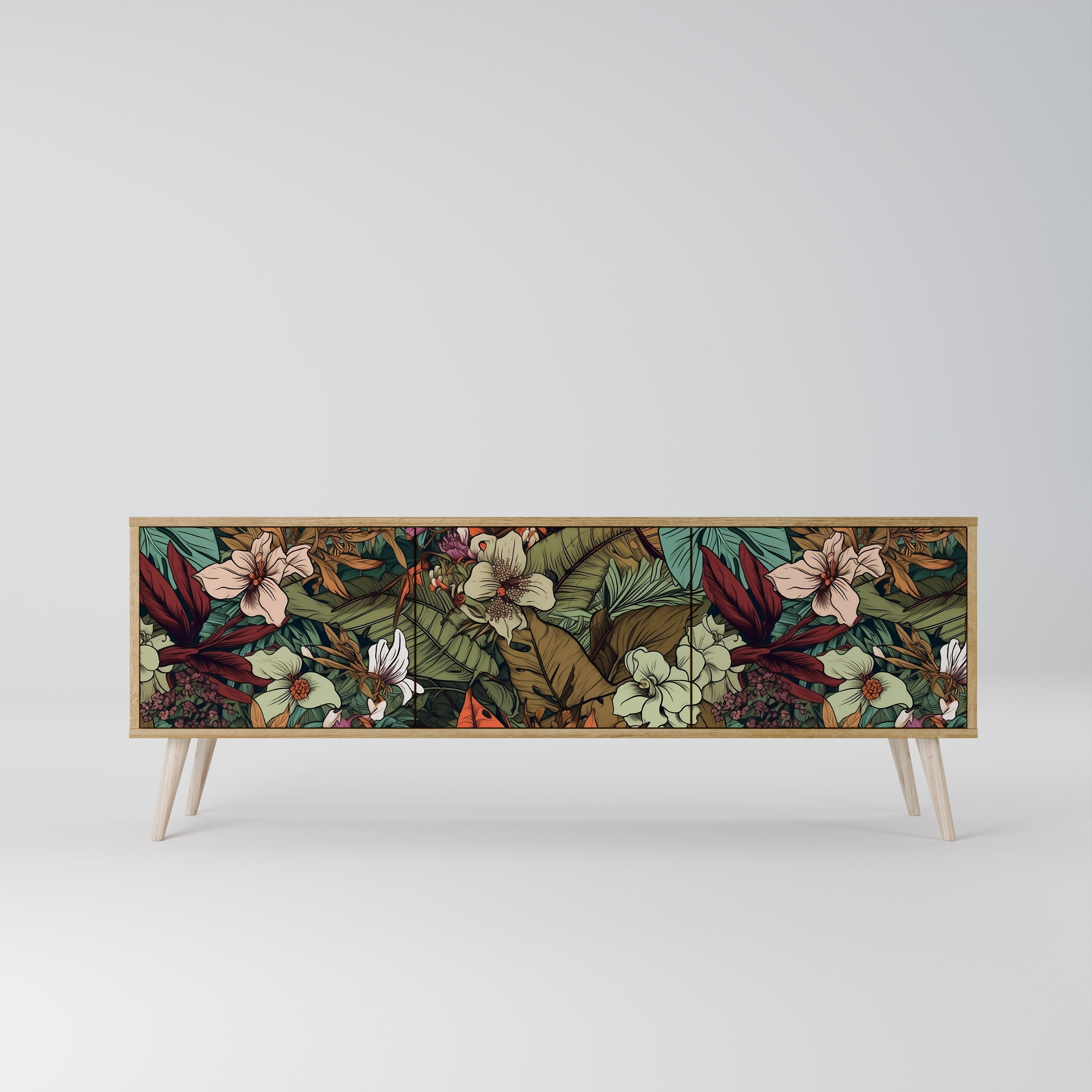 BOTANICAL EMERGENCE 3-türiges TV-Lowboard