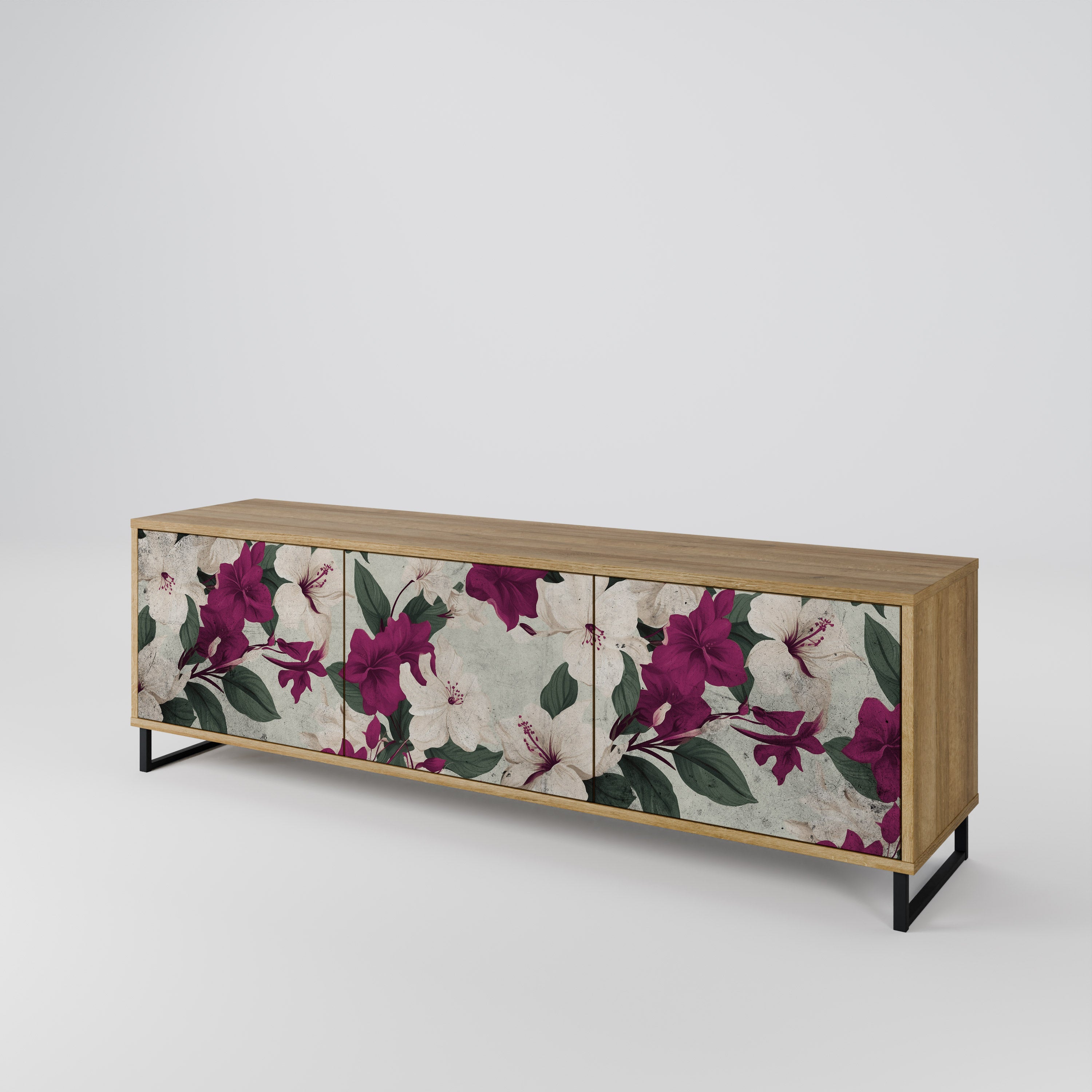 FLOWERET DREAM 3-türiges TV-Lowboard